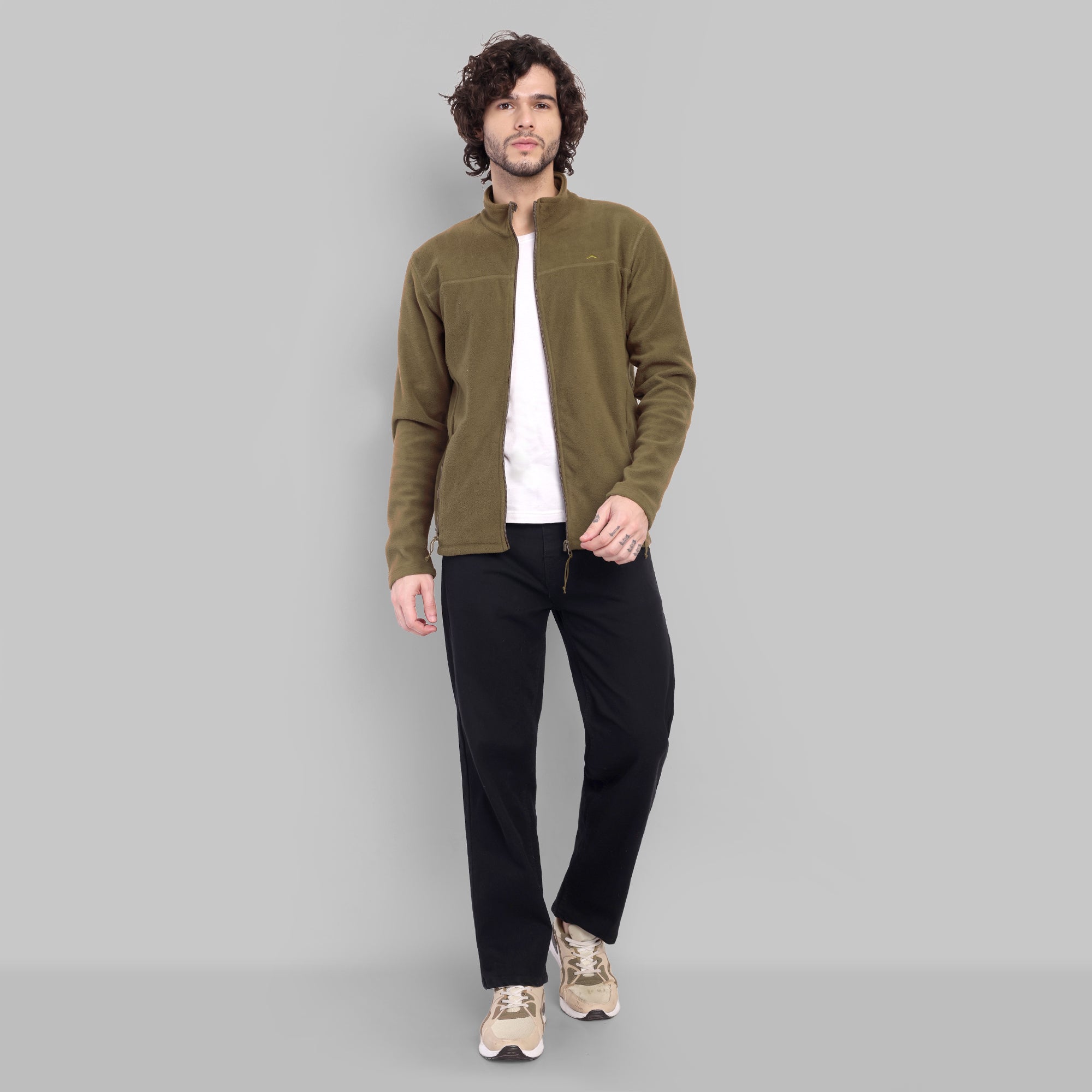 Full Zip Fleece Jacket – Lightweight (ET1000) Uniform Green-thumbmail-2