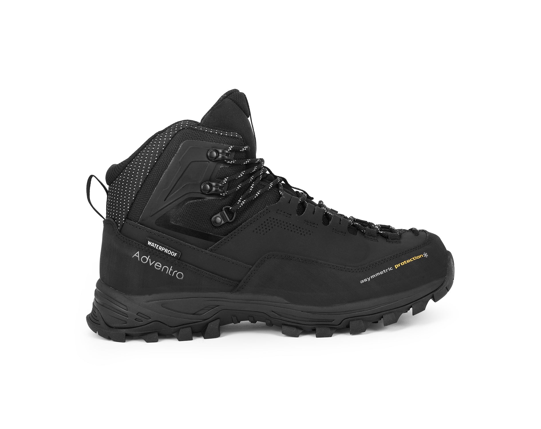 Men Waterproof Mid-Top Hiking Shoes with 3M Insulation (WH1106) Black-thumbmail-7