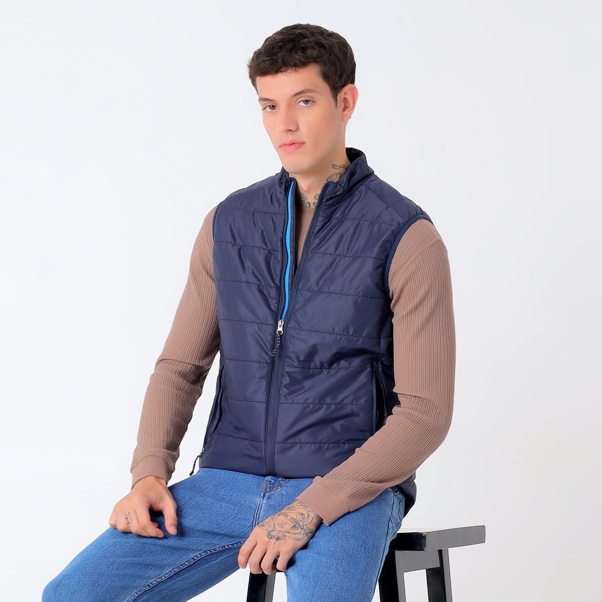 Men's Lightweight Packable Jacket - Water-Repellent (WH200) – Navy-thumbmail-8