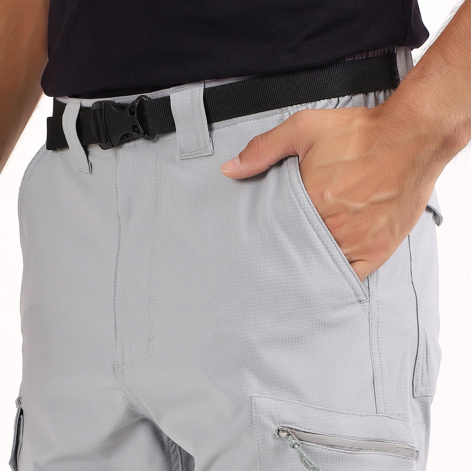 Convertible Cargo Pant Lightweight, Multi-Pocket | AS1000 | Grey-thumbmail-11