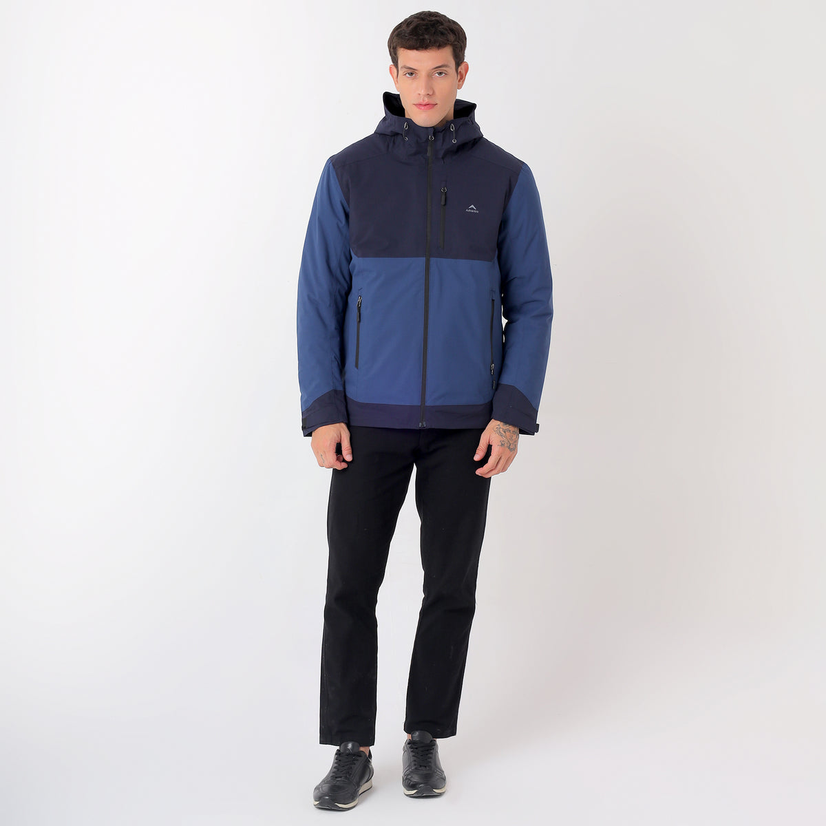 Waterproof Hooded Jacket with Pockets – Warm -10°C (ET1100) Blue-thumbmail-9