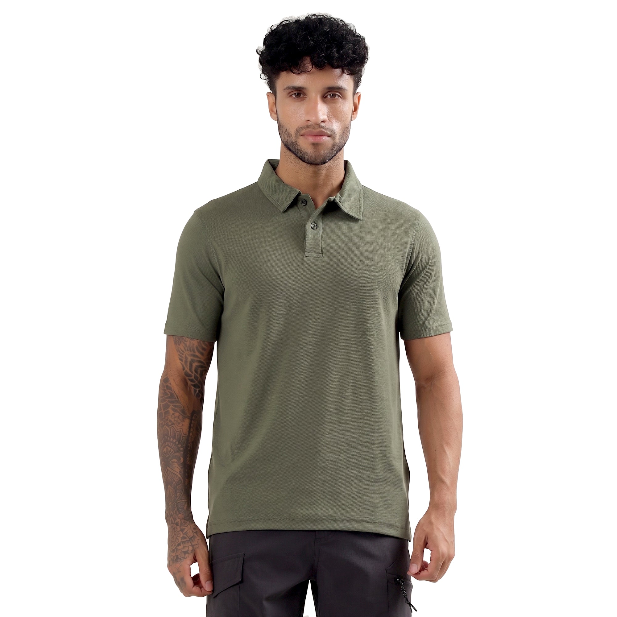 Polo T-Shirt Lightweight, Quick-Dry | ADP102 | Olive-thumbmail-1