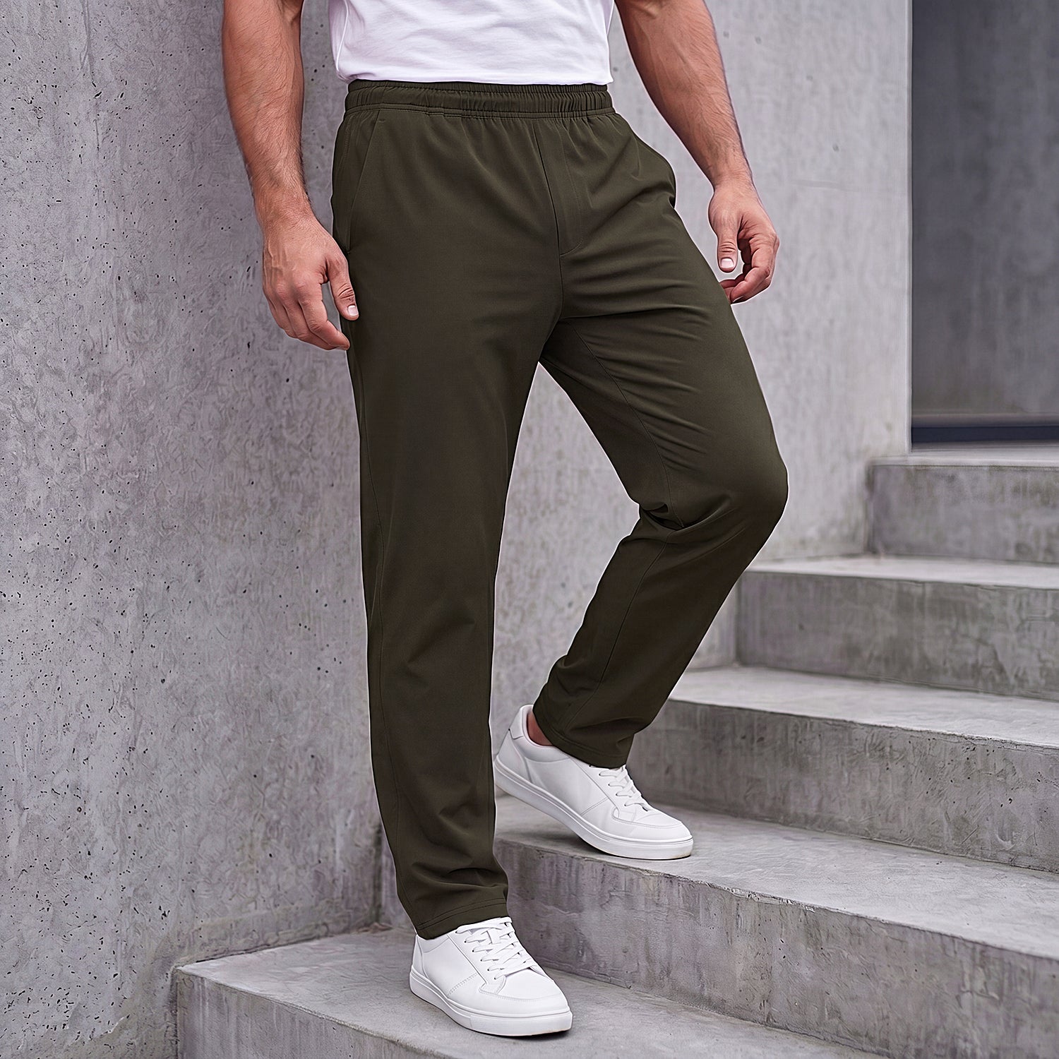 Rain Pant lightweight, Waterproof | RP100 | Olive-thumbmail-2