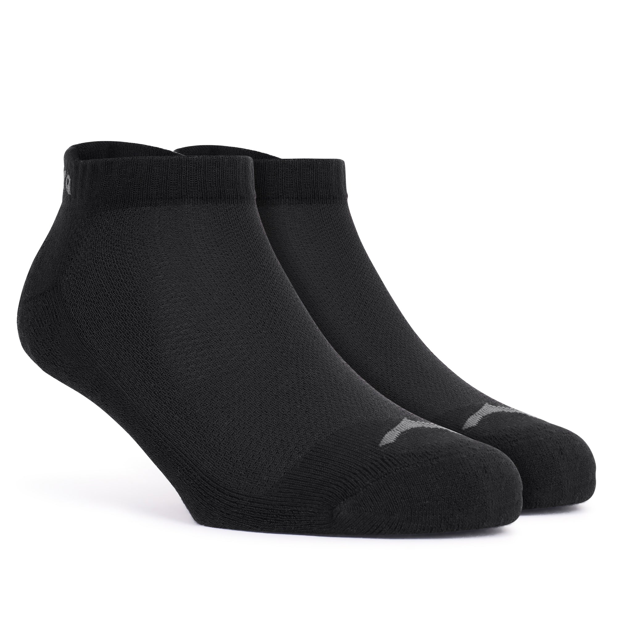 Low Ankle Cotton Socks – Pack of 2 (ES400) – White and Black-thumbmail-2
