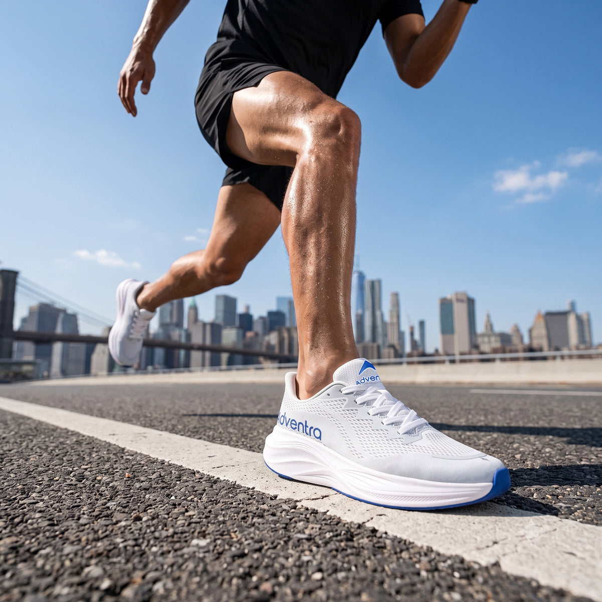 Men's Lightweight Running Sports Shoes for Walking, Gym and Training (RRX300) - White-thumbmail-2