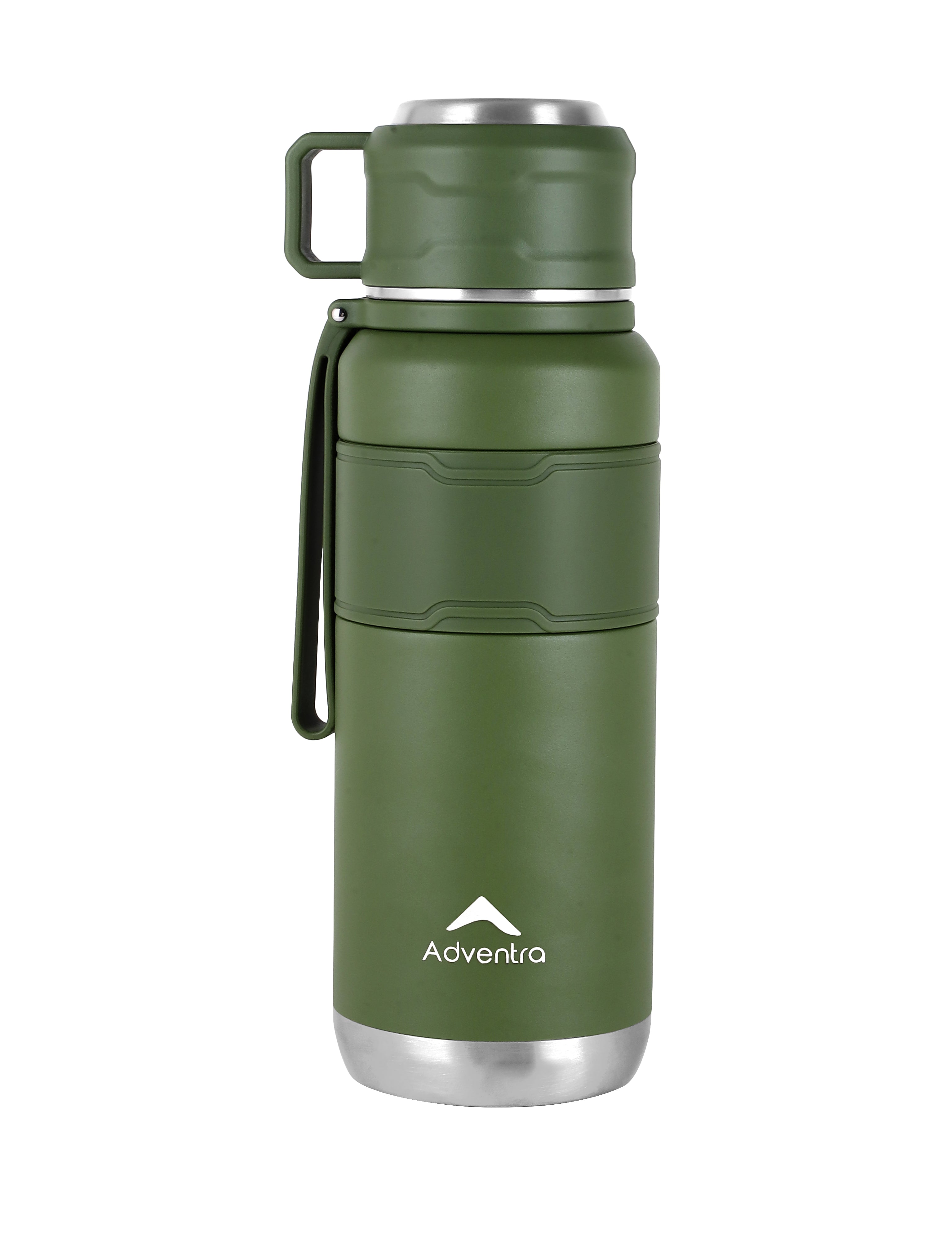 Adventra Trail Hydration Water Bottle 950 ml with Cup – Khaki – BT101