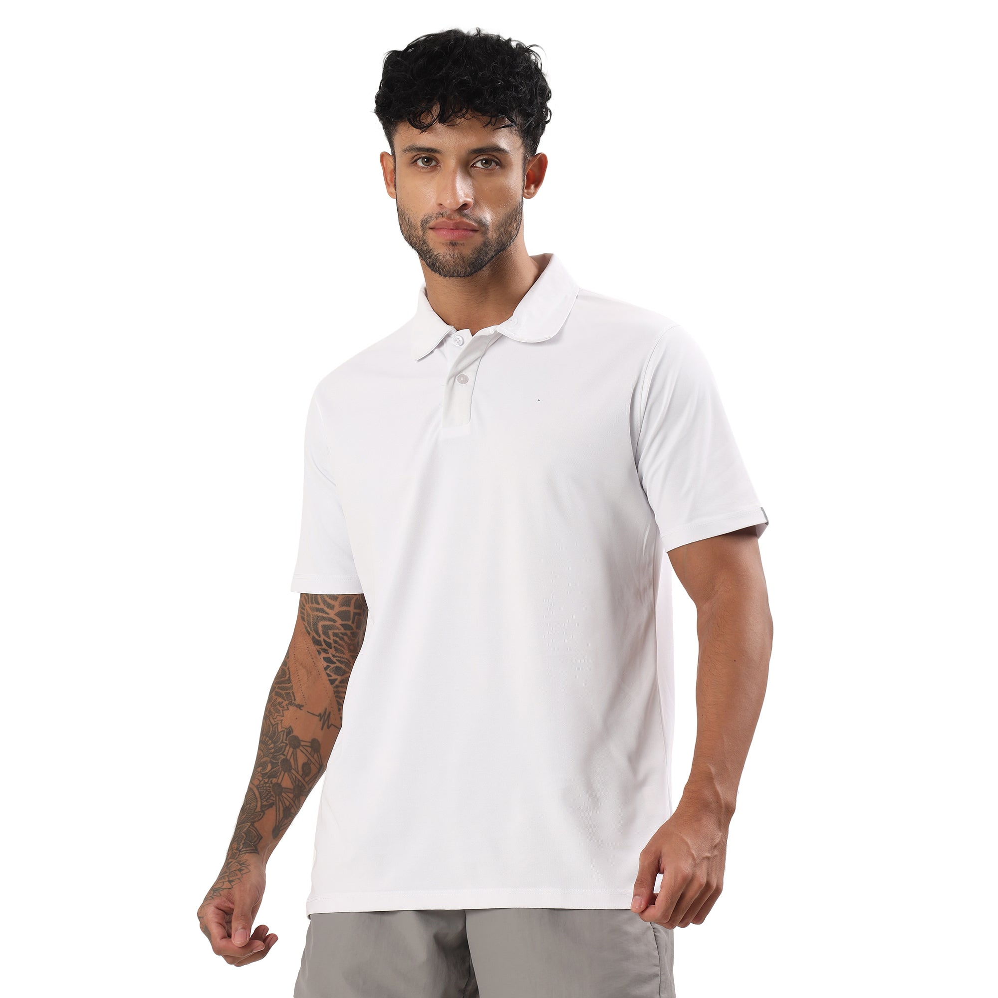 Polo T-Shirt Lightweight, Quick-Dry | ADP101 | White-thumbmail-1