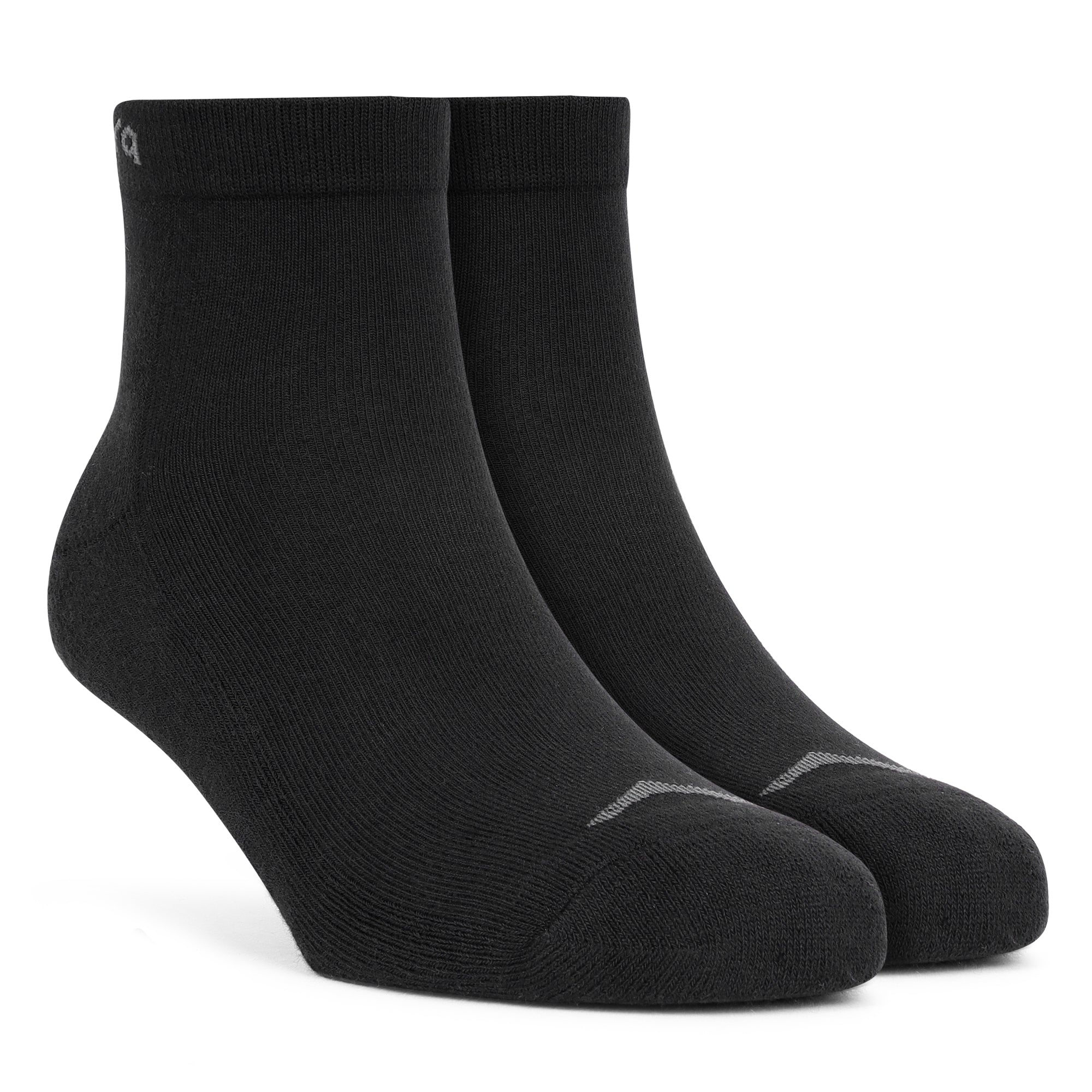 Low Ankle Cotton Socks – Pack of 2 (ES500) – Black and White-thumbmail-4