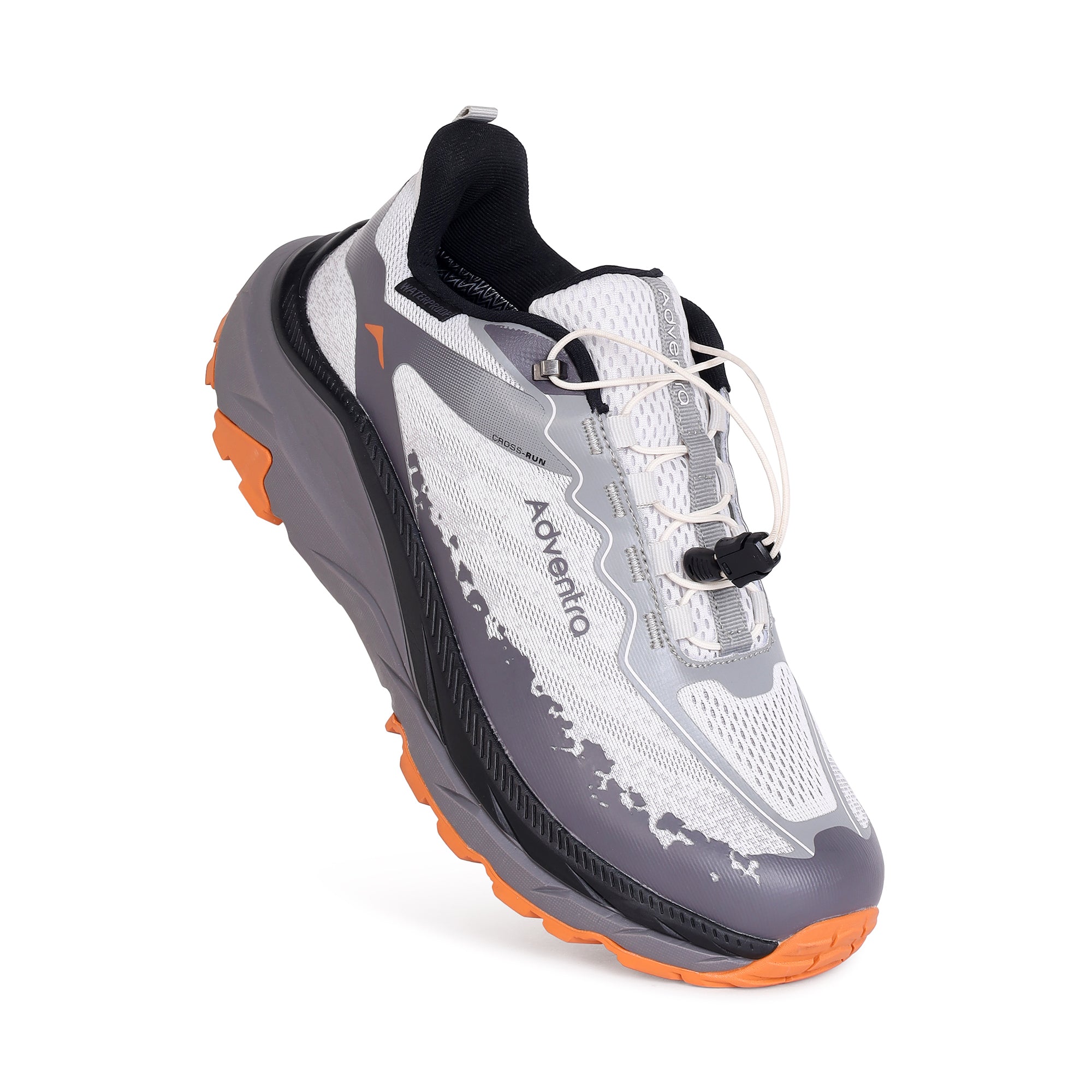 Waterproof Trail Running Ultra Grip Shoes, Quick-Lace (TR2014) – White-Black-thumbmail-5