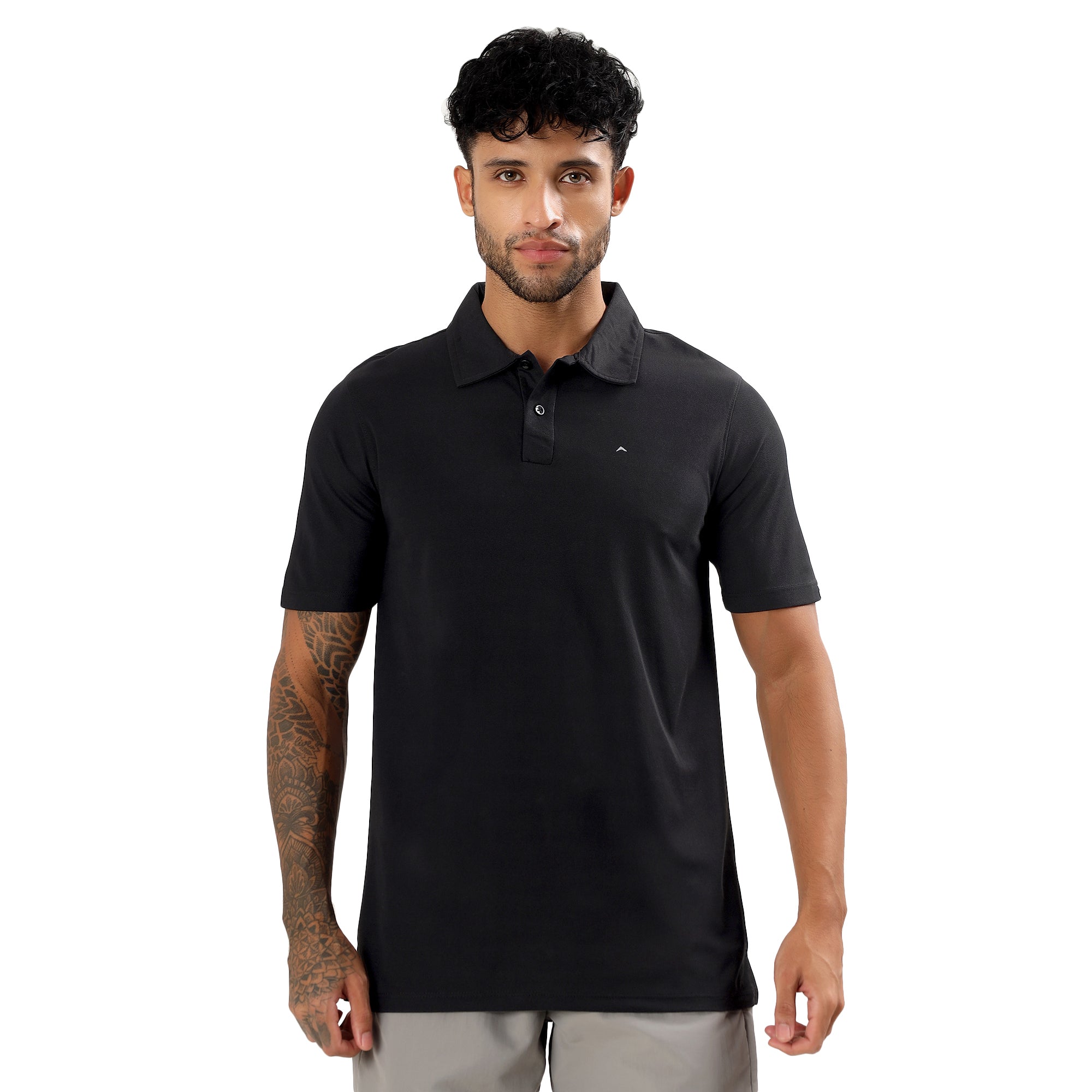 Polo T-Shirt Lightweight, Quick-Dry | ADP101 | Black-thumbmail-1