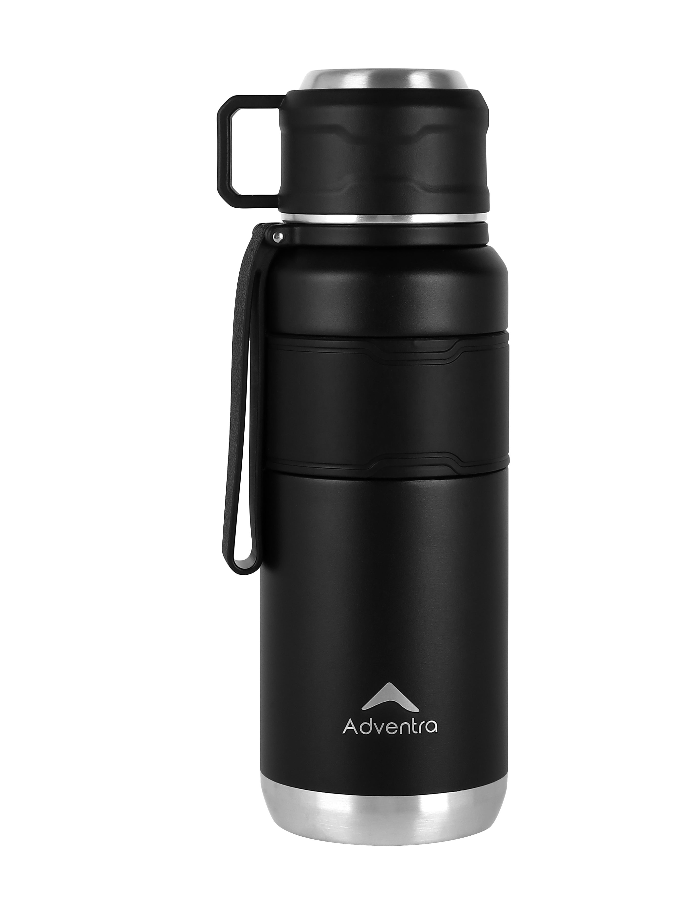 Adventra Trail Hydration Water Bottle 950 ml with Cup – Black – BT101-thumbmail-1