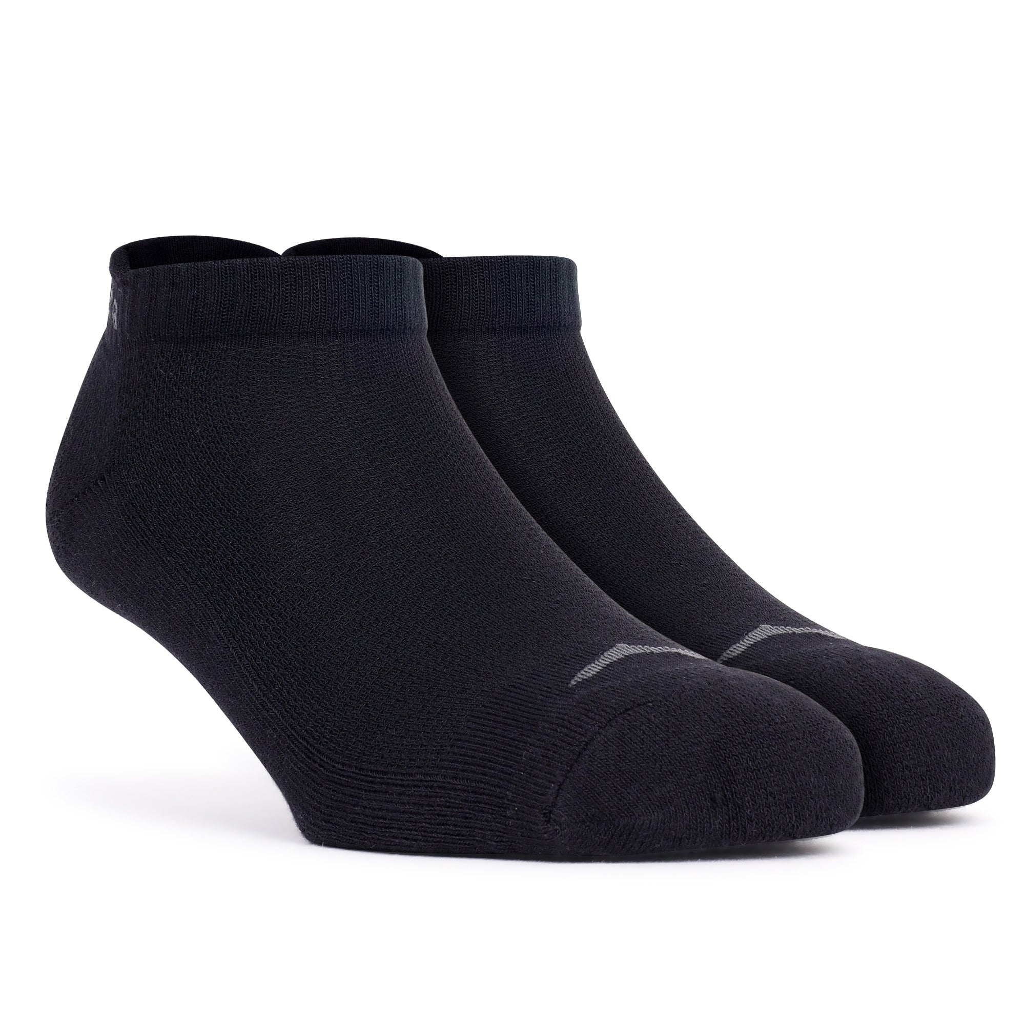 Adventra Women Low Ankle Cotton Socks - 2 Pairs | Unisex | ES300 | Black-White-thumbmail-4