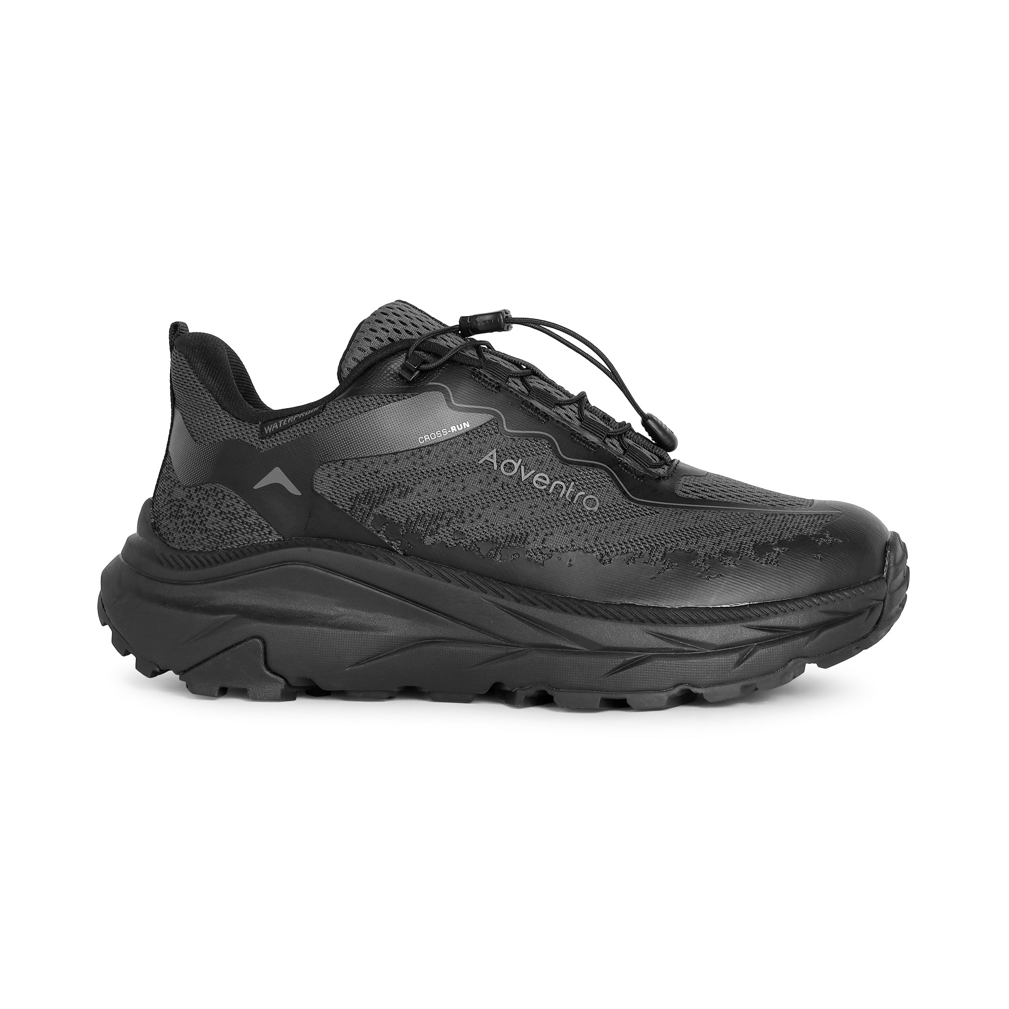Waterproof Trail Running Ultra Grip Shoes, Quick-Lace (TR2014) – Full Black-thumbmail-5