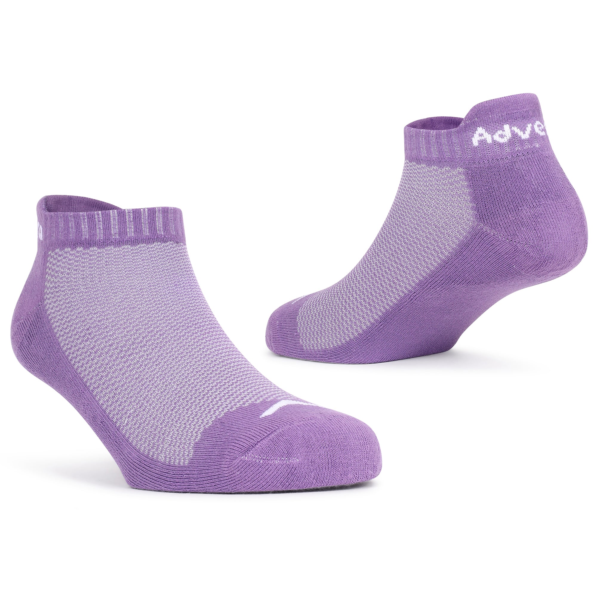 Low Ankle Cotton Socks for women – Pack of 2 (ES300) – White and Purple-thumbmail-5