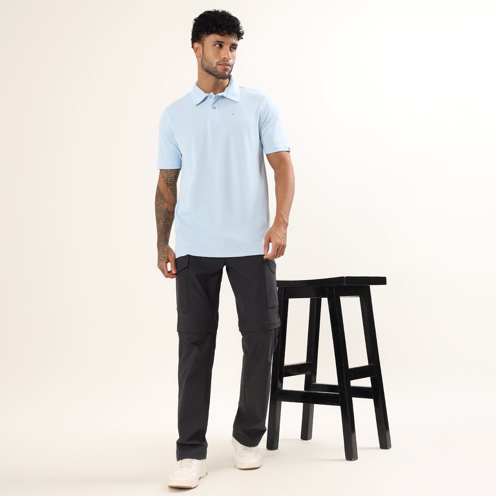 Polo T-Shirt Lightweight, Quick-Dry | ADP102 | Light Blue-thumbmail-2