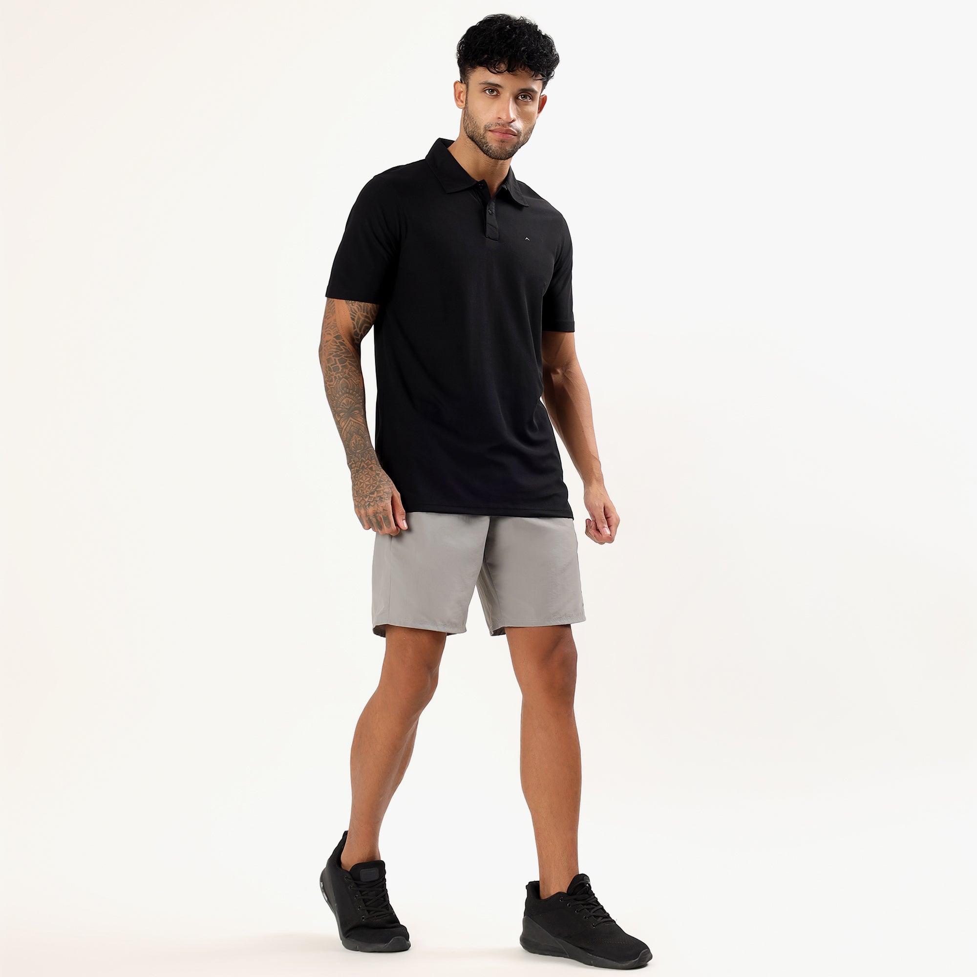 Polo T-Shirt Lightweight, Quick-Dry | ADP101 | Black-thumbmail-2