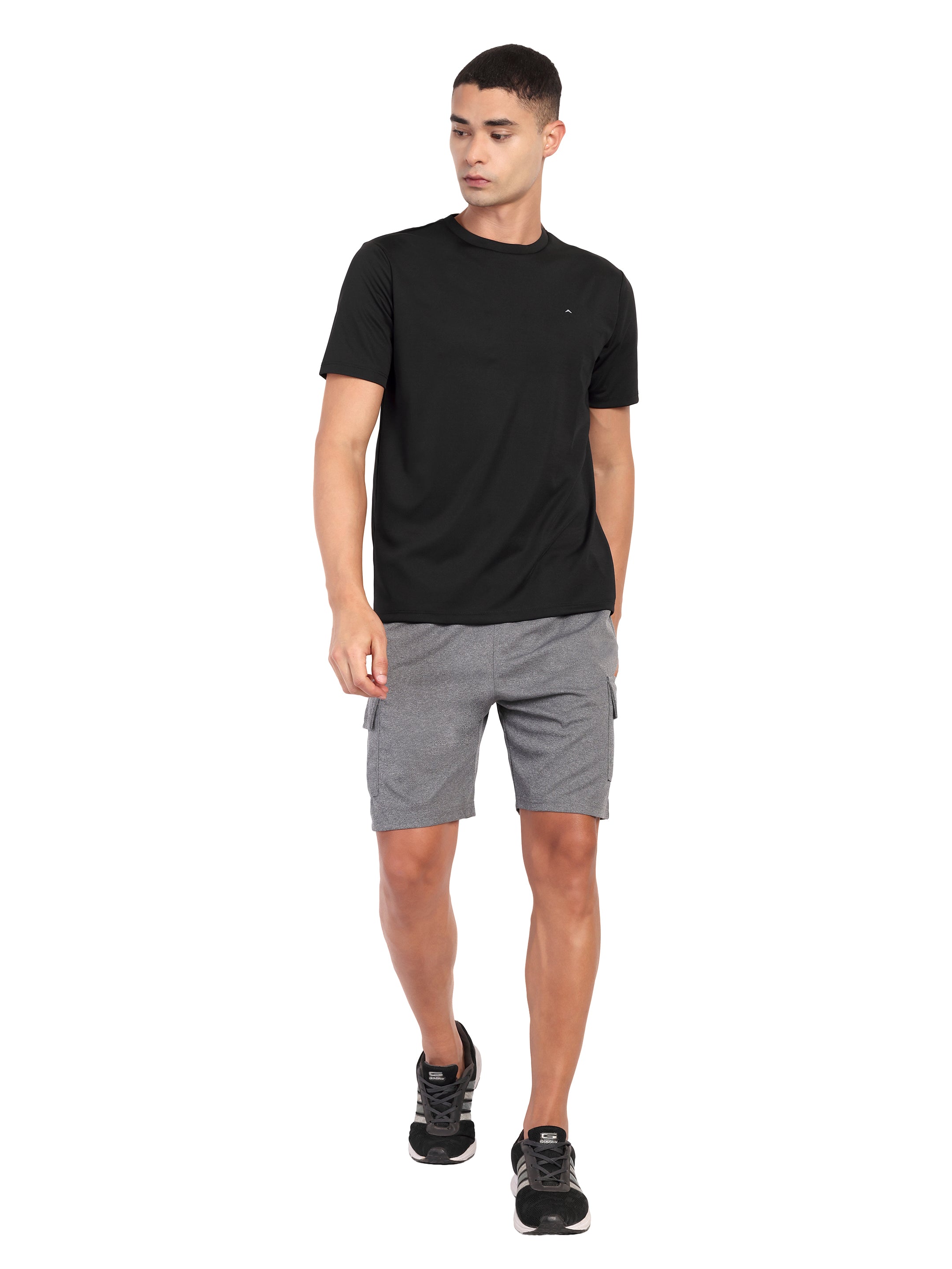 Adventra Basic Round Neck Tee ART103 (Black)-thumbmail-2