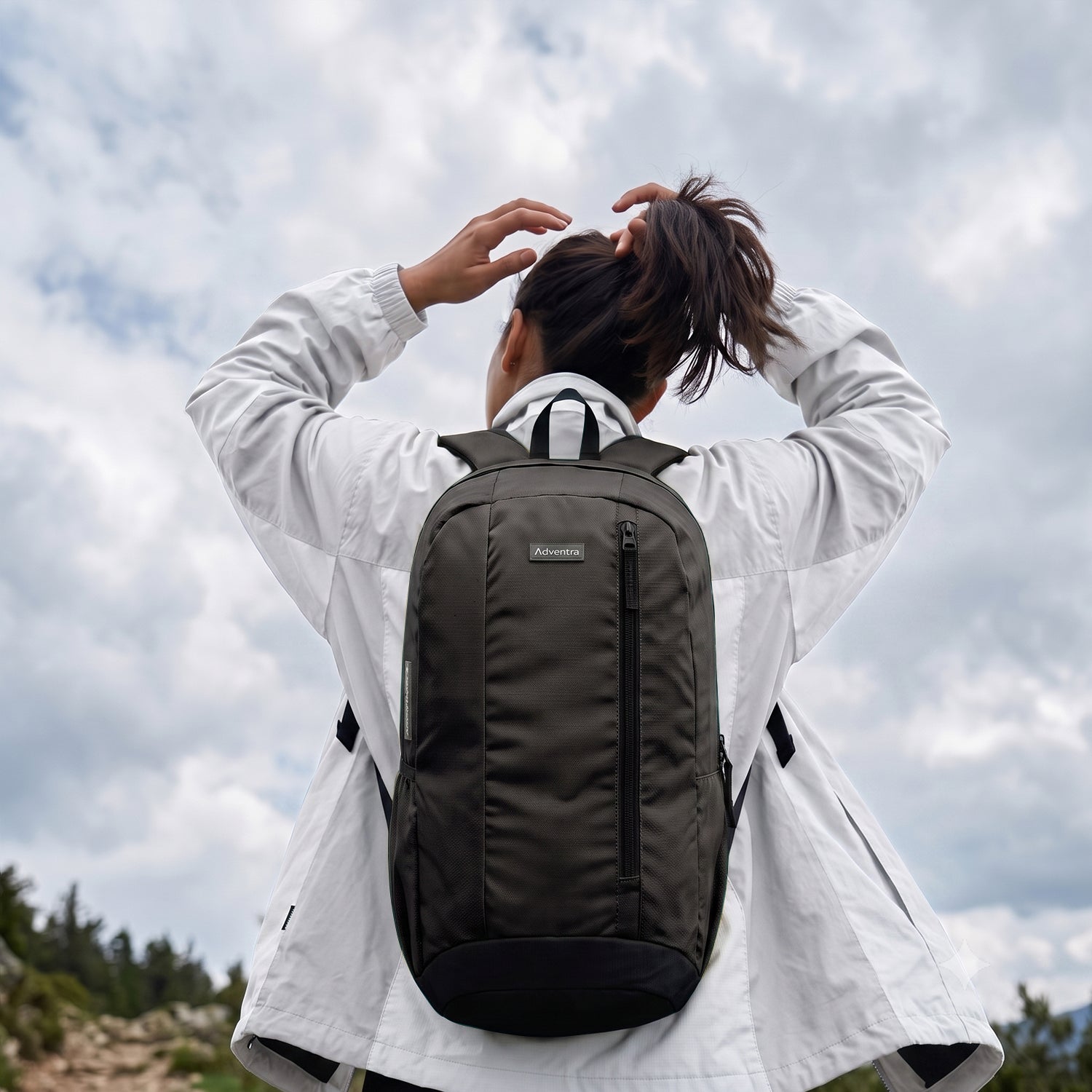 20L Everyday Backpack with Padded Straps - AERO (EH101) Black-thumbmail-3