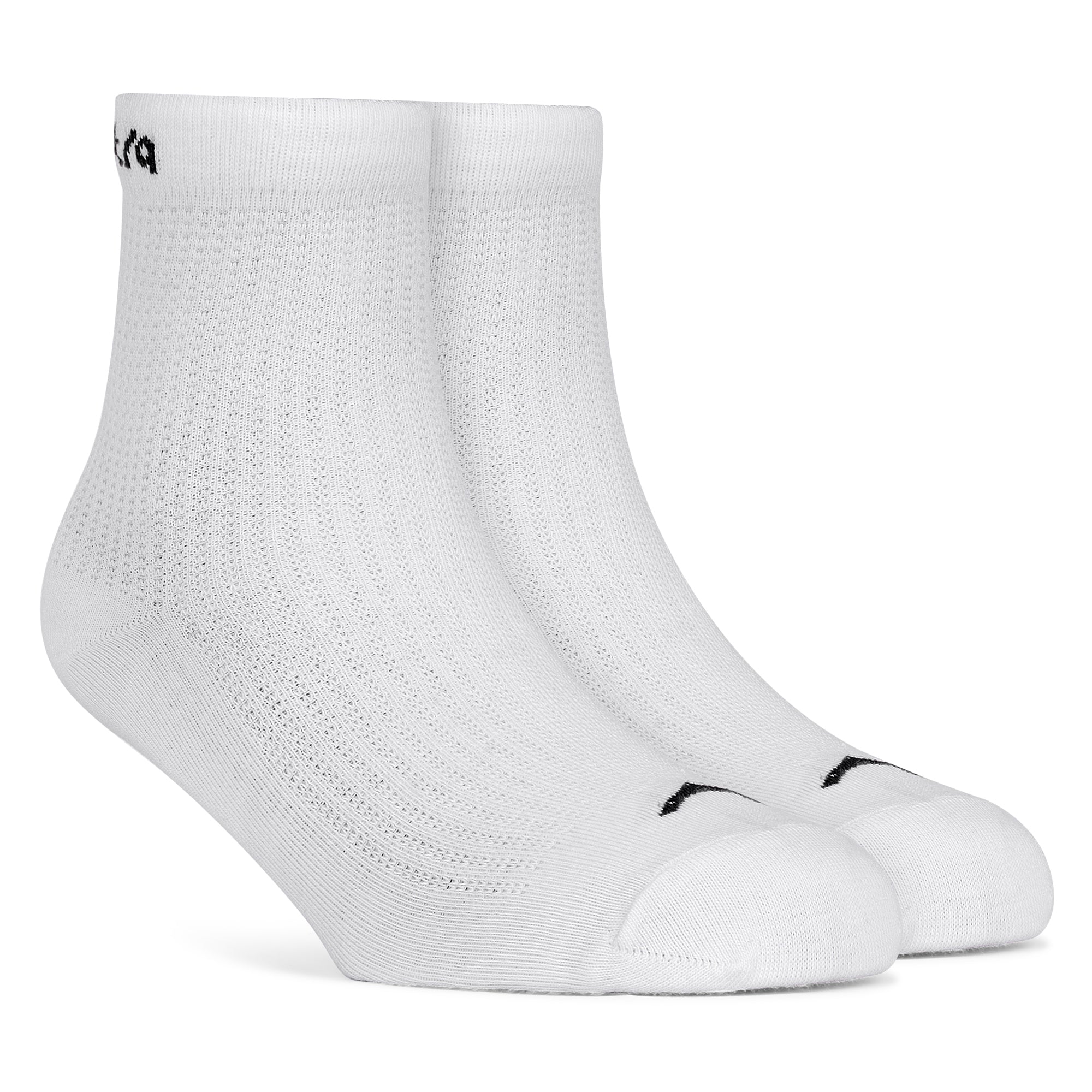 Mid Ankle Cotton Socks – Pack of 2 (ES700) – Black and White-thumbmail-4