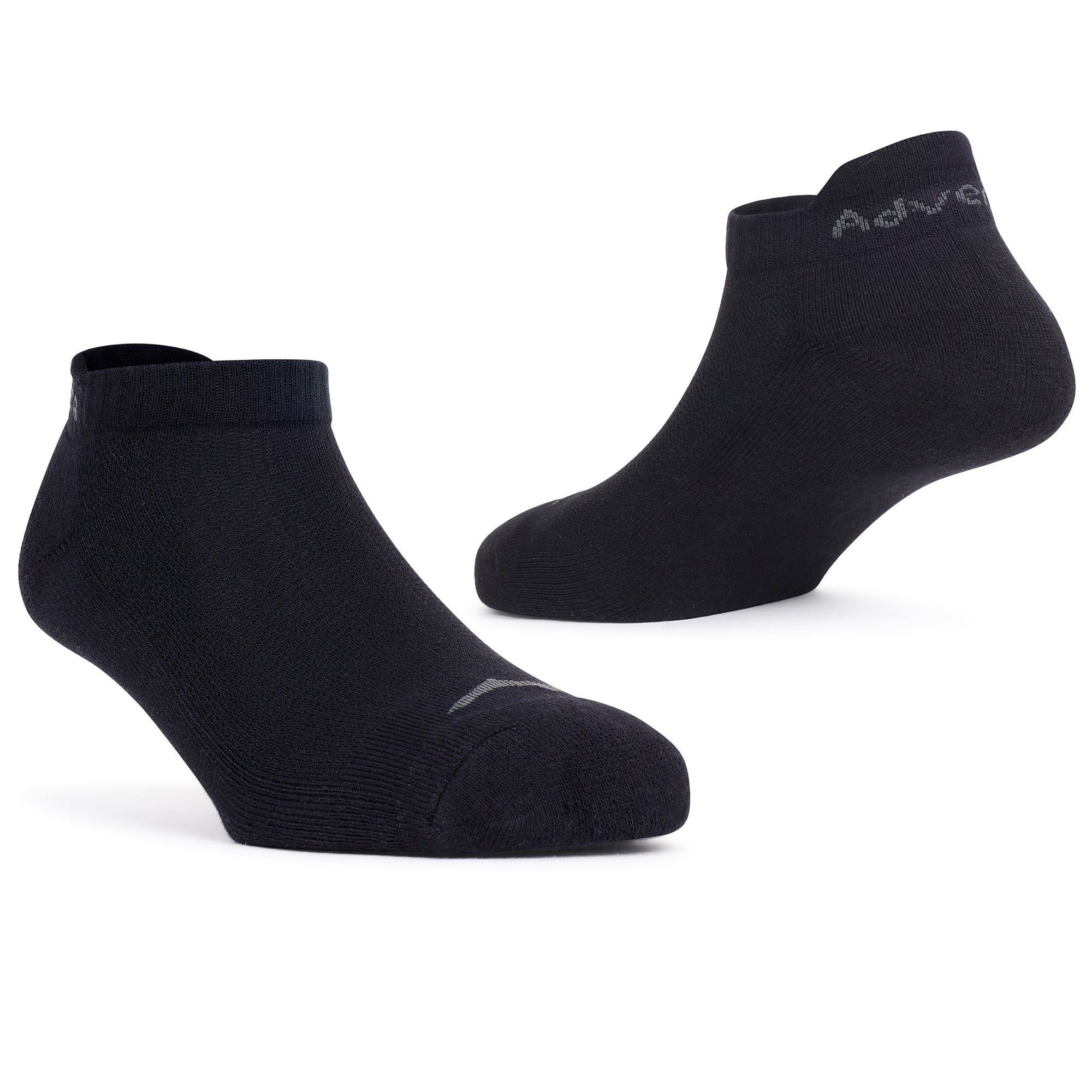 Adventra Women Low Ankle Cotton Socks - 2 Pairs | Unisex | ES300 | Black-White-thumbmail-5