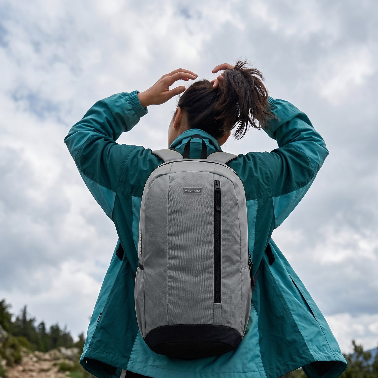 20L Everyday Backpack with Padded Straps - AERO (EH101) Grey-thumbmail-4