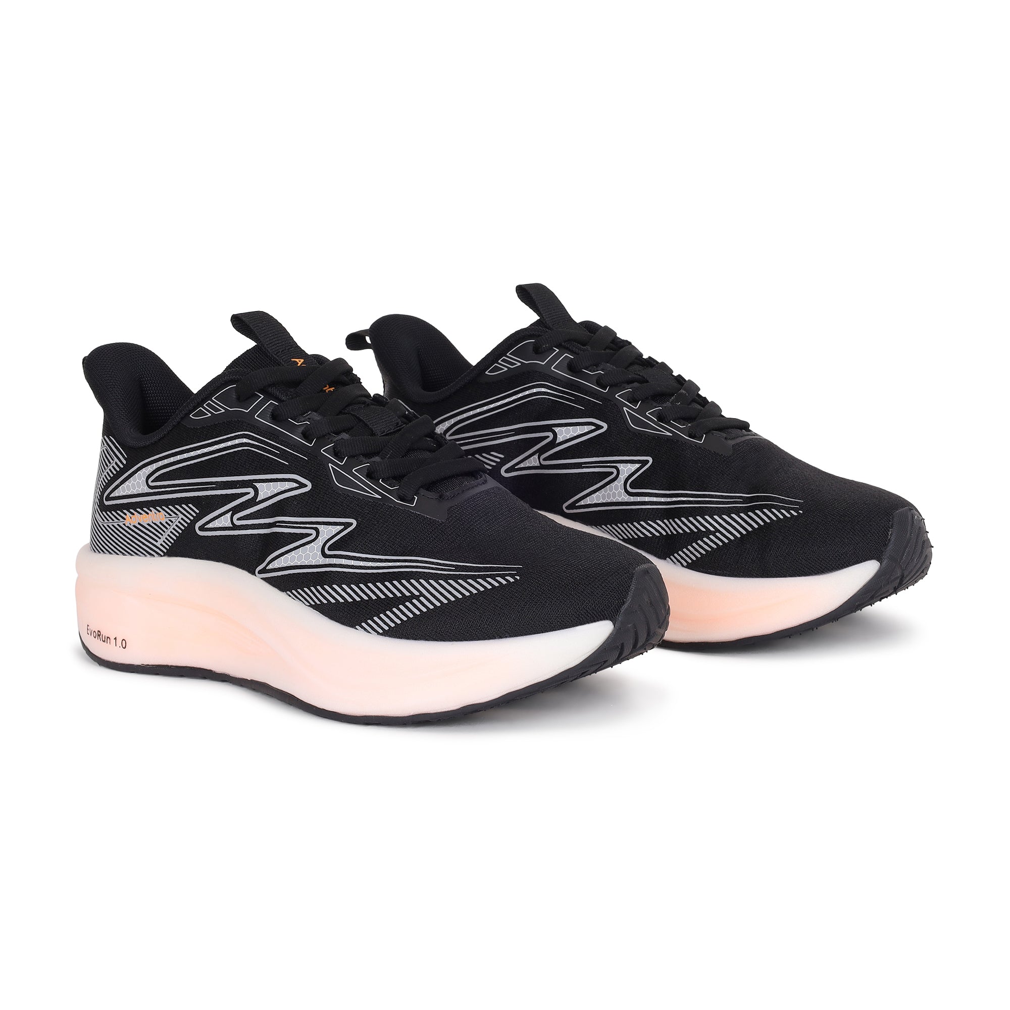 Lightweight Running Shoes for Walking, Sports & Gym (RR700) – Black-thumbmail-5