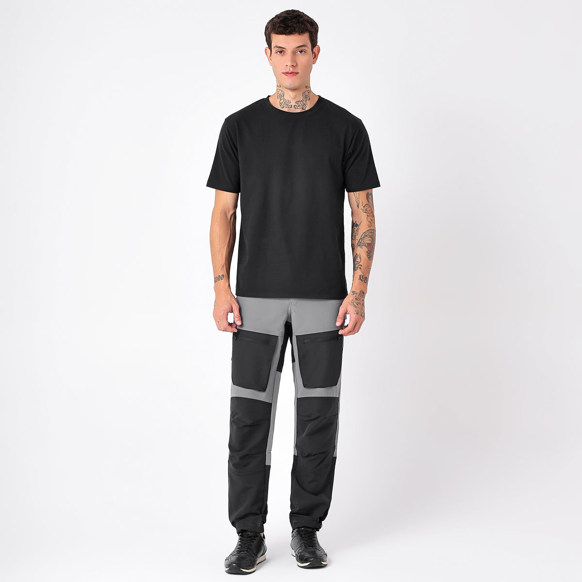 Water-Resistant Cargo Pants with 5 Pockets – EH1101 Grey-thumbmail-5