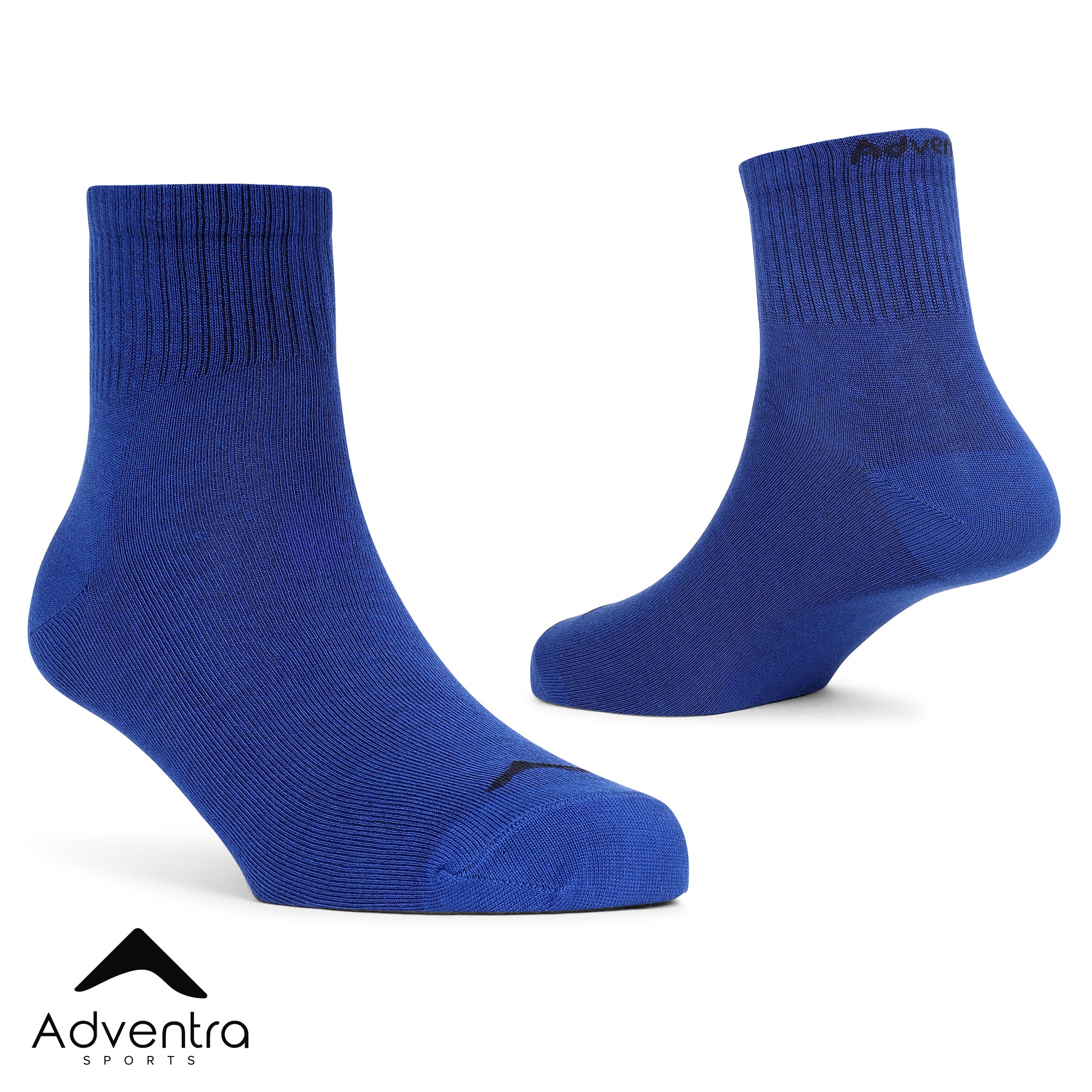 Mid Ankle Socks - Pack of 2 (BS500) - Blue-Black-thumbmail-5