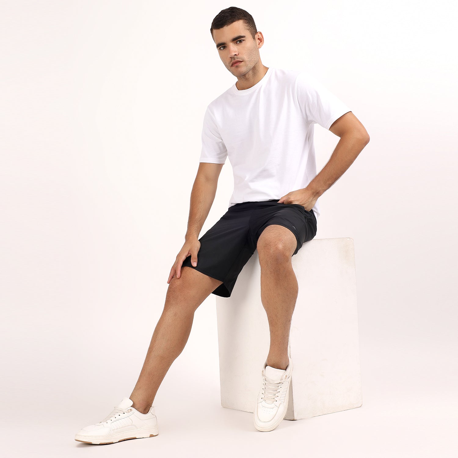 Adventra Running Shorts Lightweight, Quick-Dry | RS1000| Black-thumbmail-2