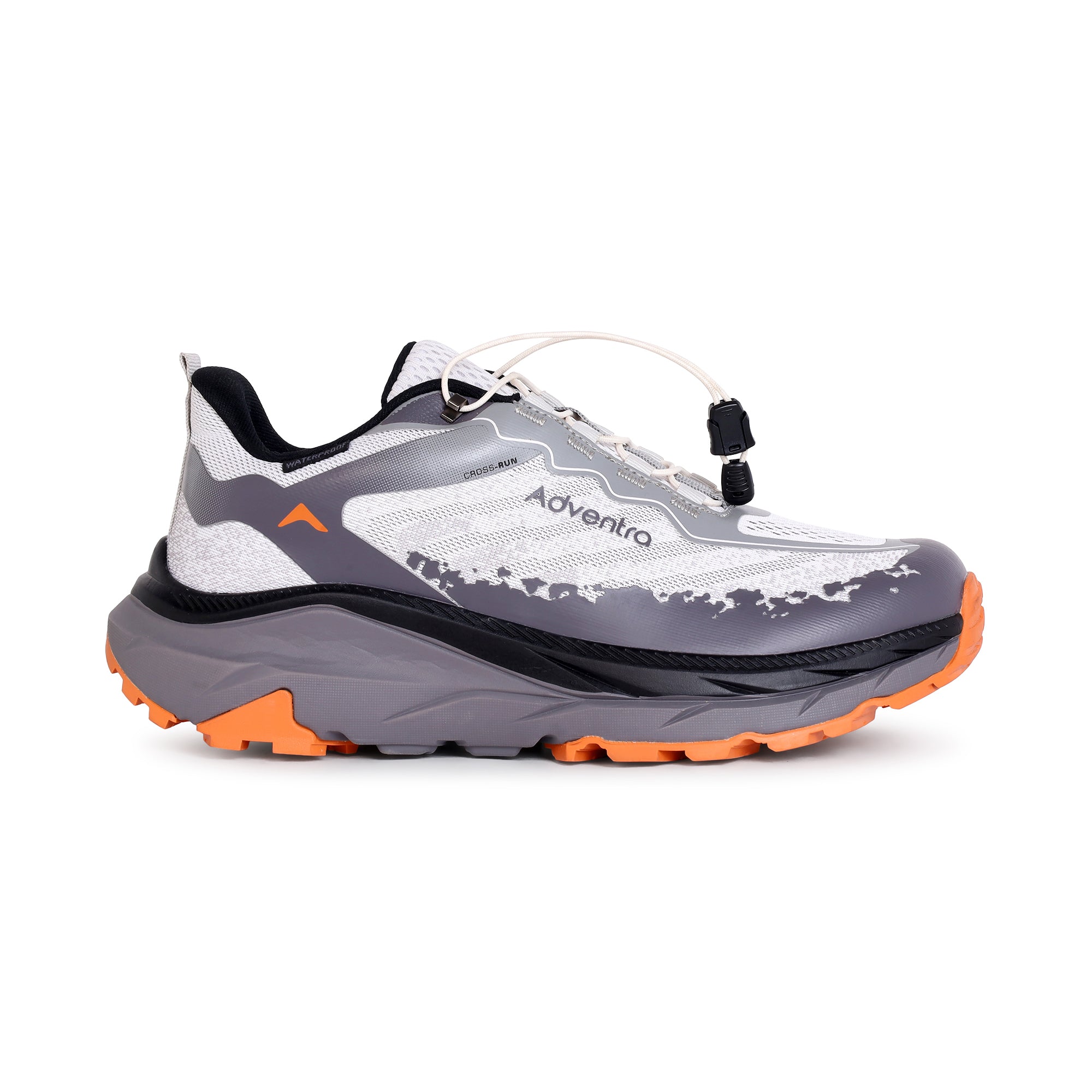 Waterproof Trail Running Ultra Grip Shoes, Quick-Lace (TR2014) – White-Black-thumbmail-6