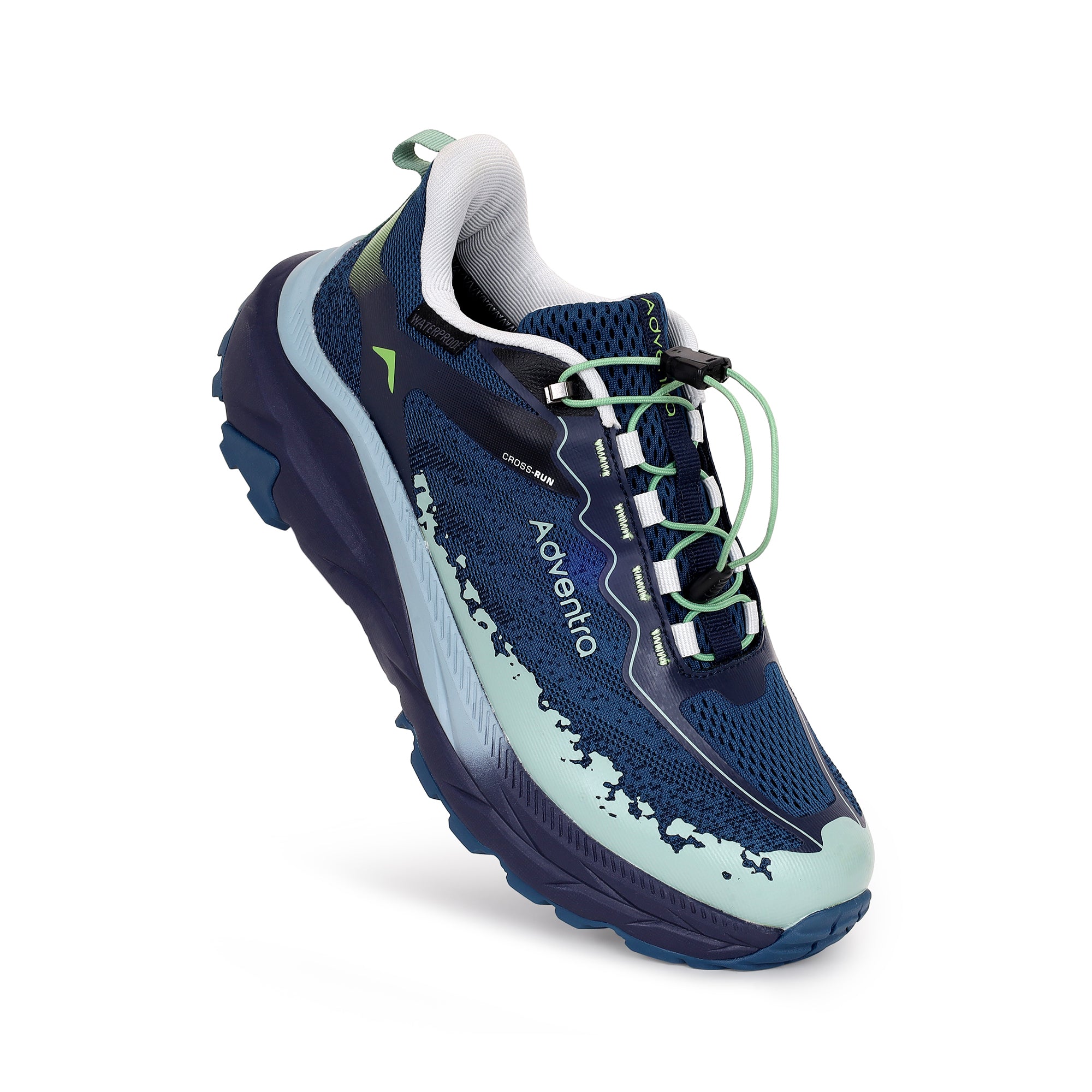 Waterproof Trail Running Ultra Grip Shoes, Quick-Lace (TR2014) – Blue-Green-thumbmail-6