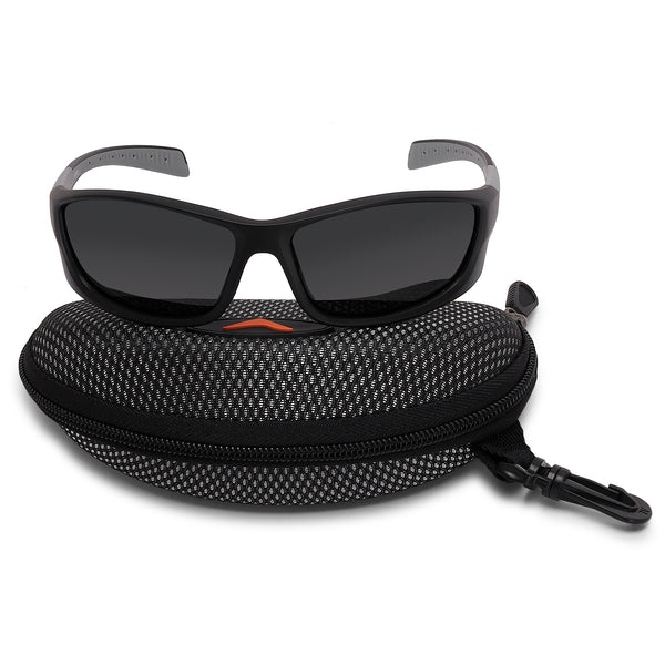 Anti-UV Cat 4 Impact Resistant Hiking Sunglasses – WH1108 – Black-Gray