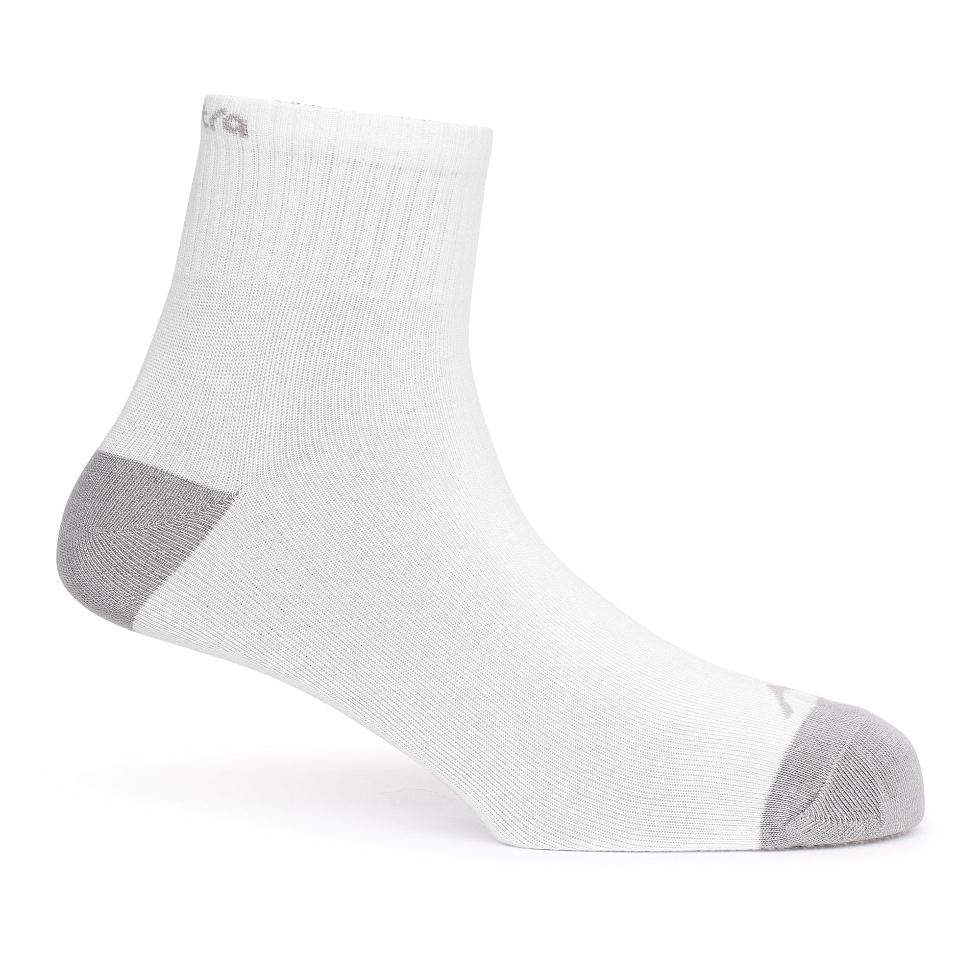 Mid Ankle Cotton Socks - Pack of 2 (BS500) - White - Blue-thumbmail-6