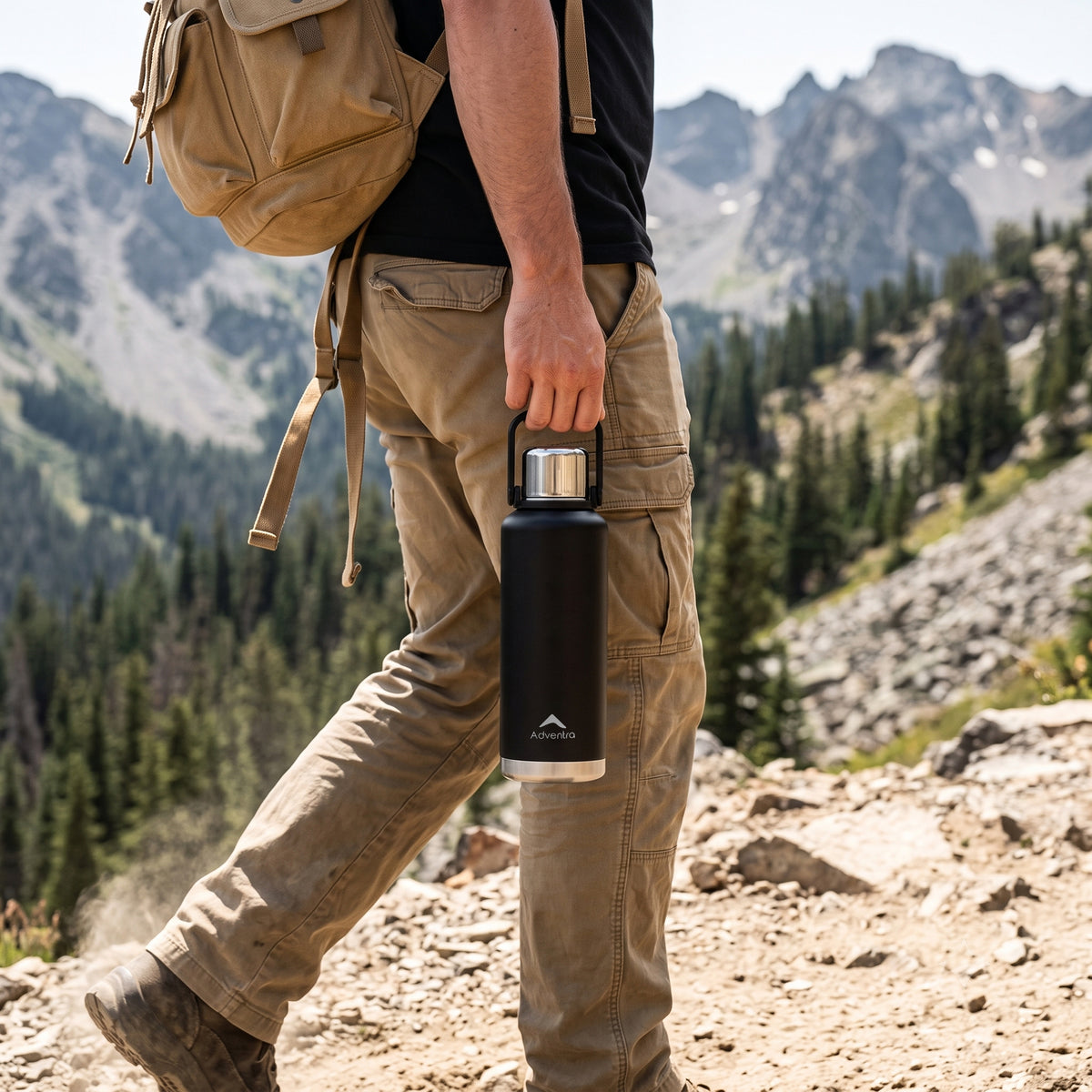 Adventra Trail Hydration Water Bottle 1.5 Litre – Black – BT100-thumbmail-2