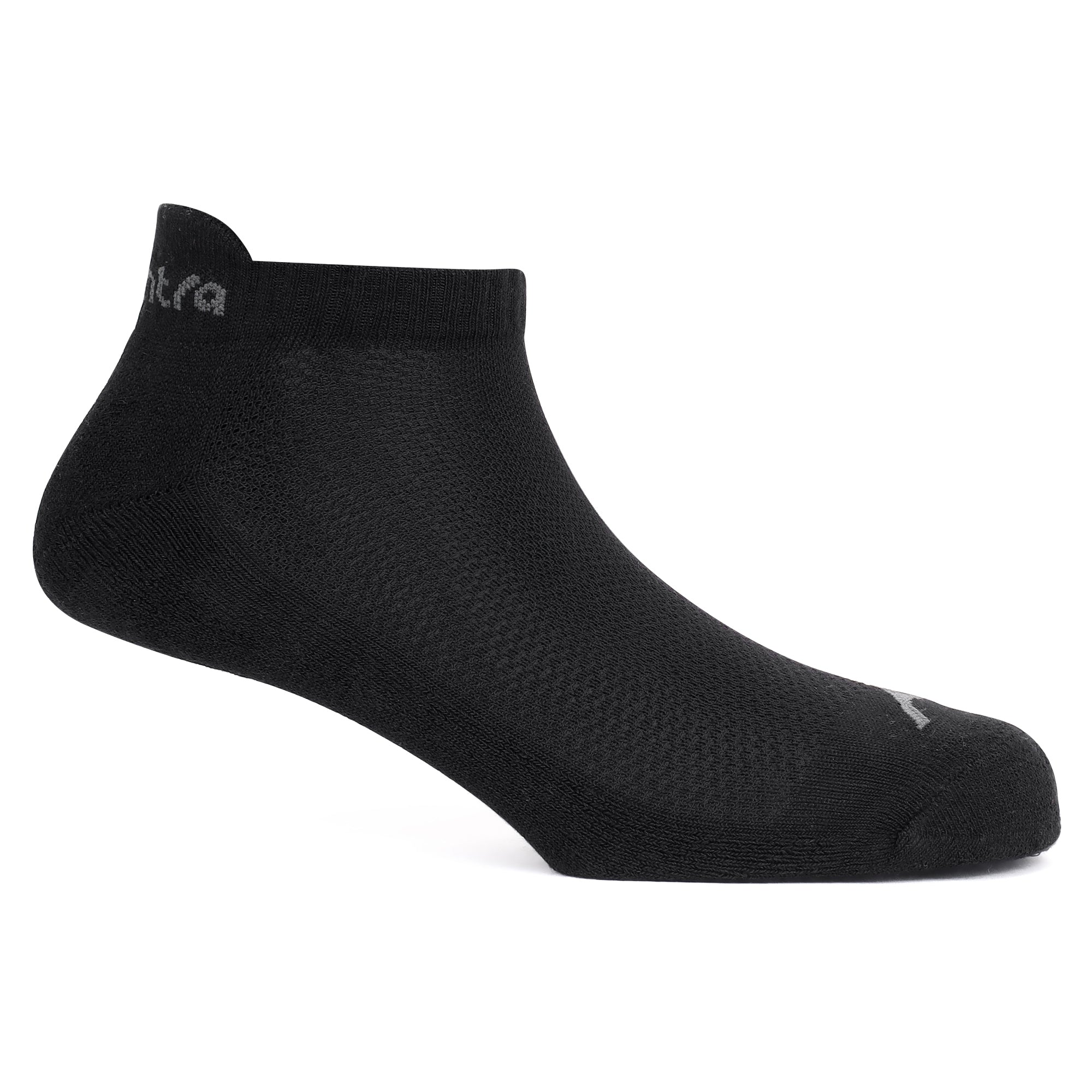 Low Ankle Cotton Socks – Pack of 2 (ES400) – White and Black-thumbmail-4