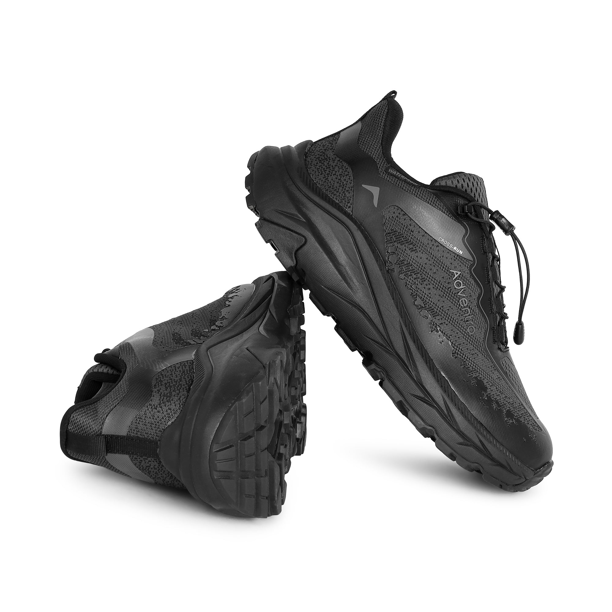Waterproof Trail Running Ultra Grip Shoes, Quick-Lace (TR2014) – Full Black-thumbmail-7