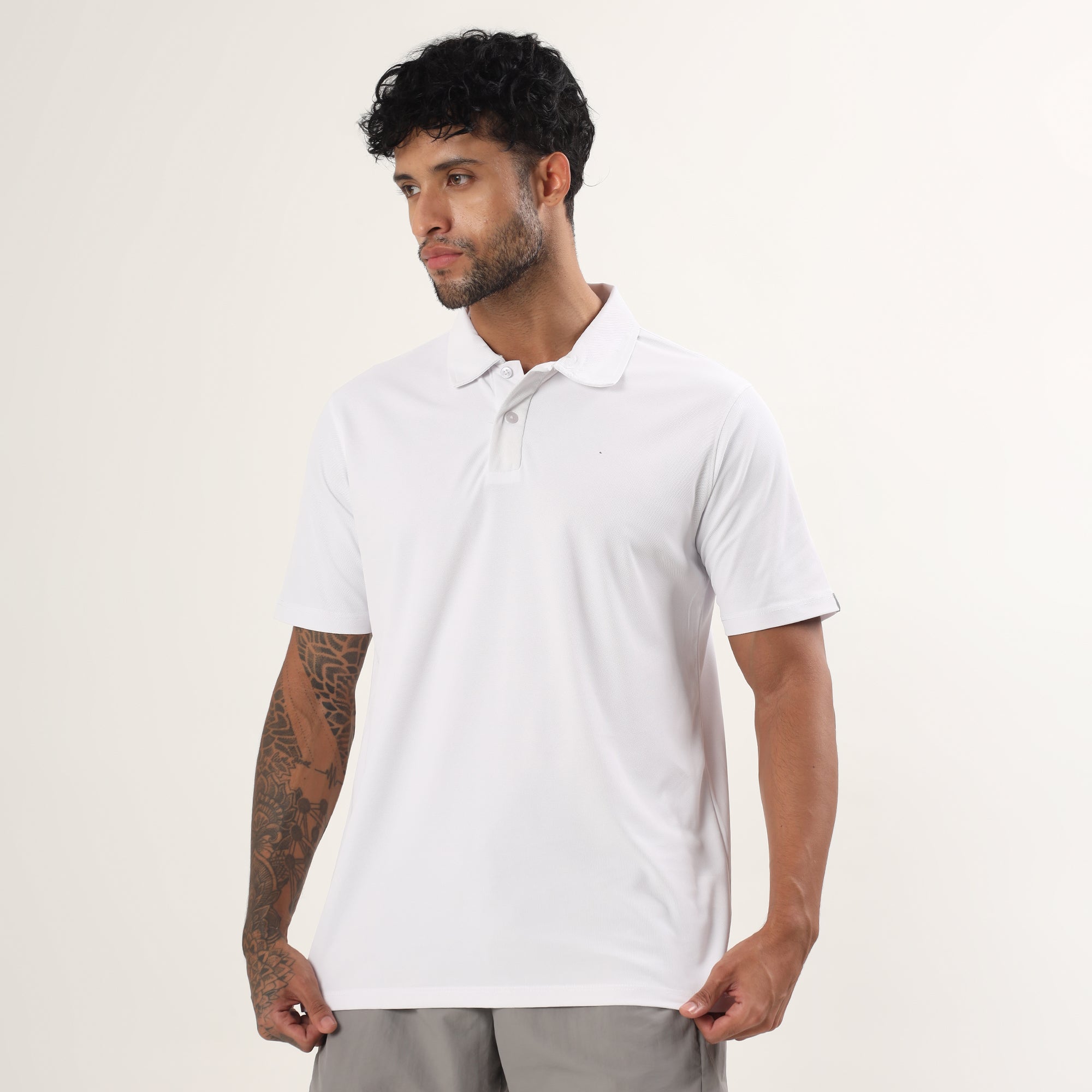 Polo T-Shirt Lightweight, Quick-Dry | ADP101 | White-thumbmail-4