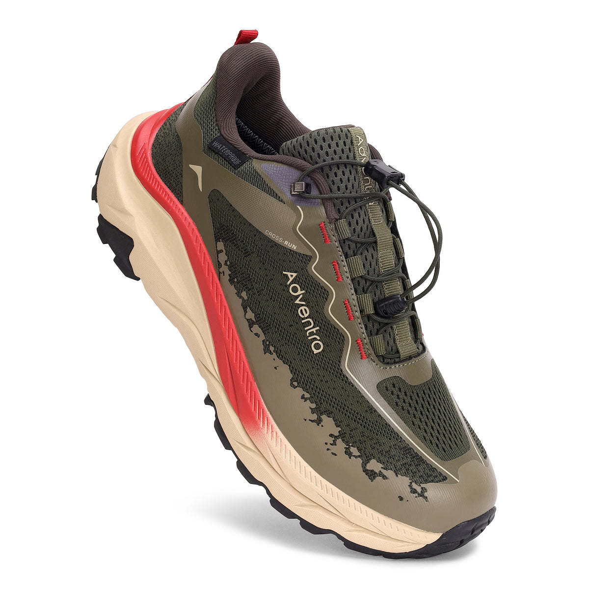 Waterproof Trail Running Ultra Grip Shoes, Quick-Lace (TR2014) – Green-thumbmail-4