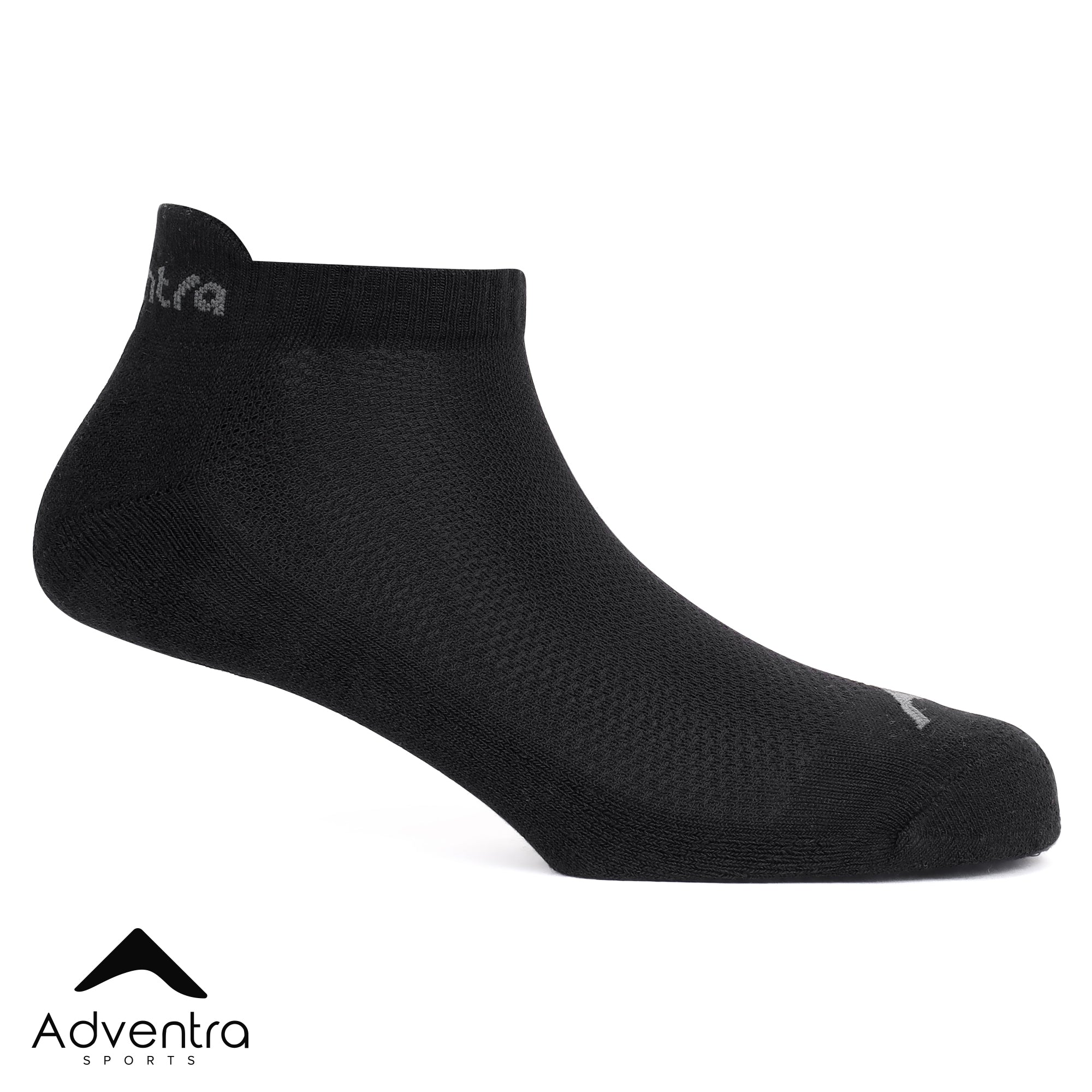 Low Ankle Cotton Socks – Pack of 2 (ES400) – White and Black-thumbmail-6