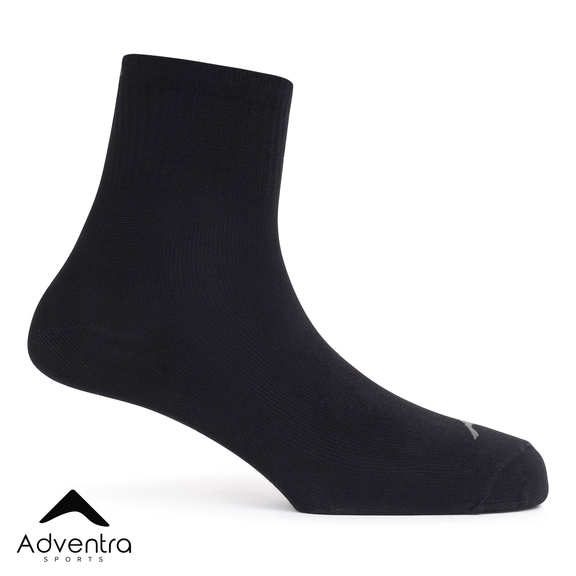 Mid Ankle Socks - Pack of 2 (BS500) -White-Black-thumbmail-6