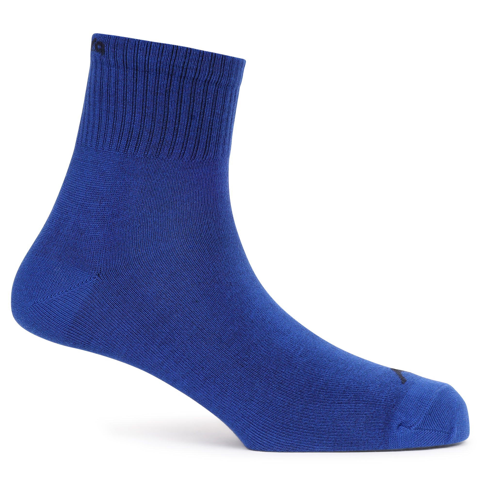 Mid Ankle Cotton Socks - Pack of 2 (BS500) - Blue-Black-thumbmail-6