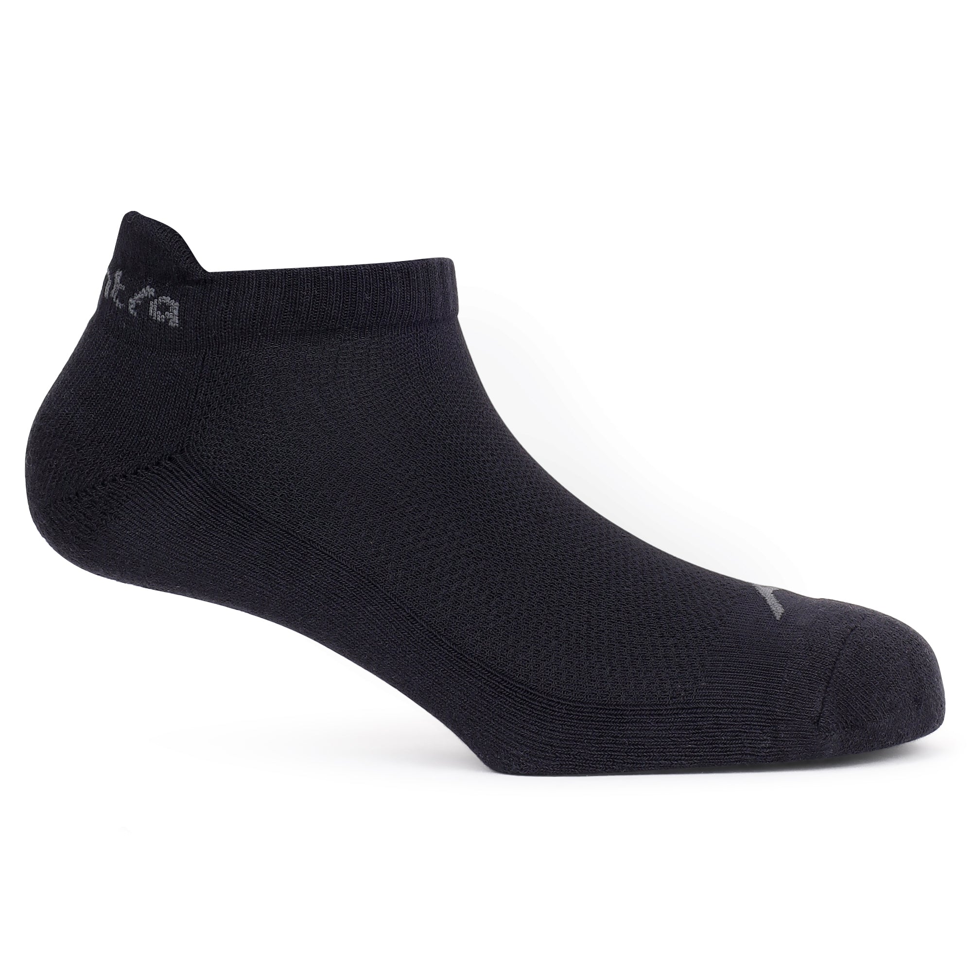 Adventra Women Low Ankle Cotton Socks - 2 Pairs | Unisex | ES300 | Black-White-thumbmail-6