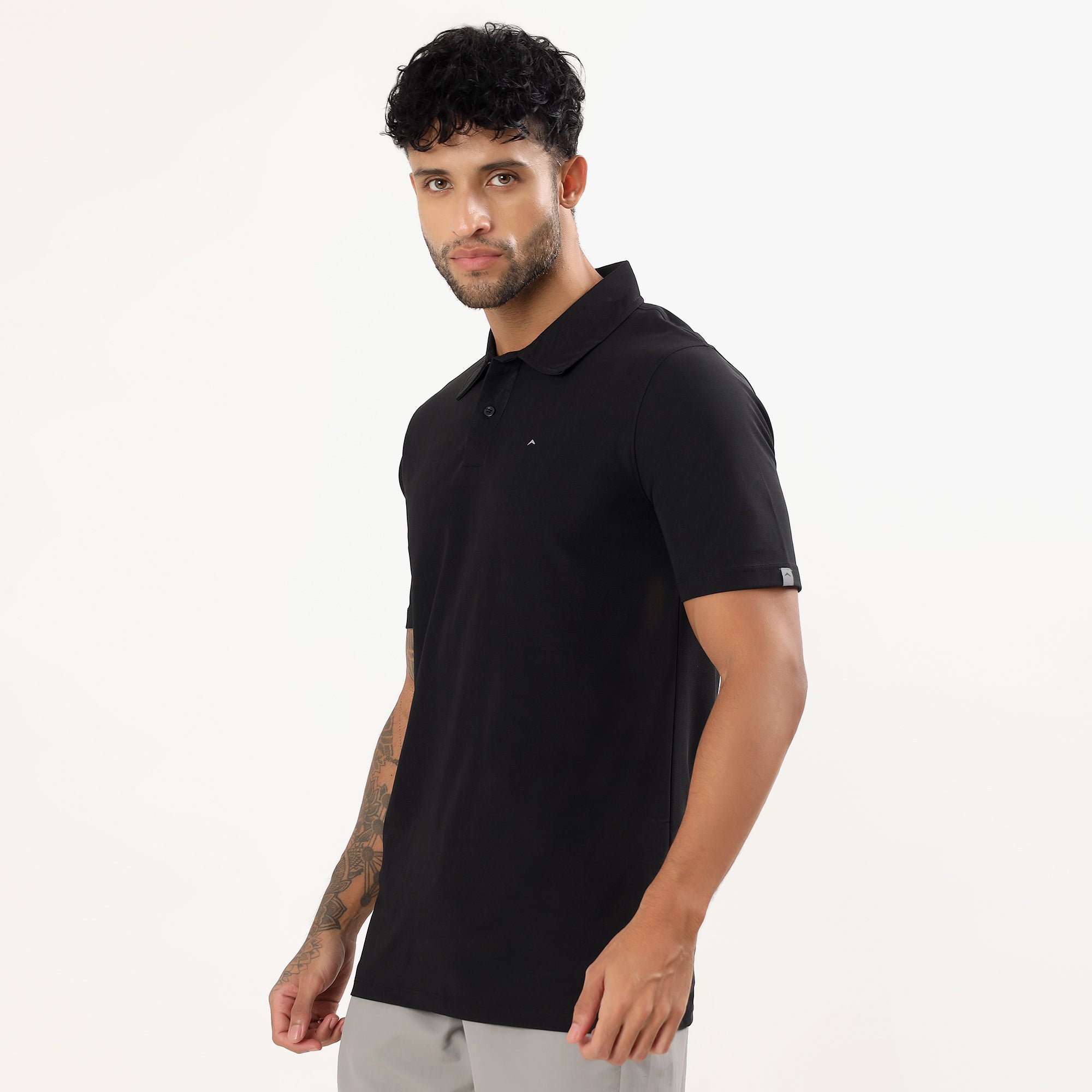 Polo T-Shirt Lightweight, Quick-Dry | ADP101 | Black-thumbmail-4