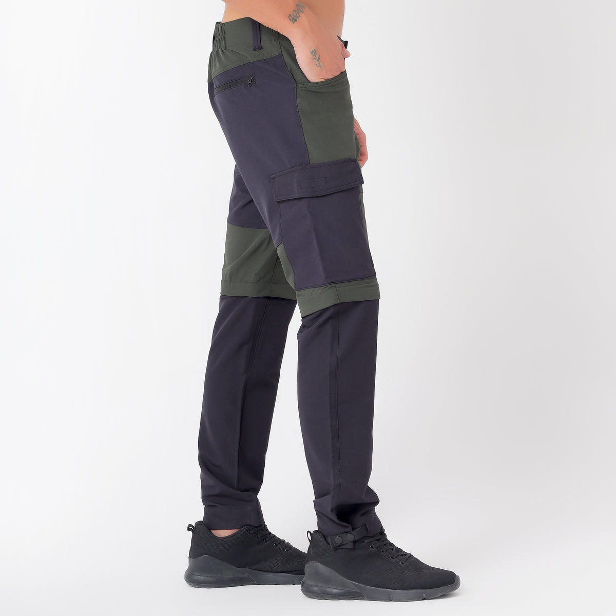 Convertible Cargo Pants with 5 Pockets – Water Resistant (EH1102) Uniform Green-thumbmail-4