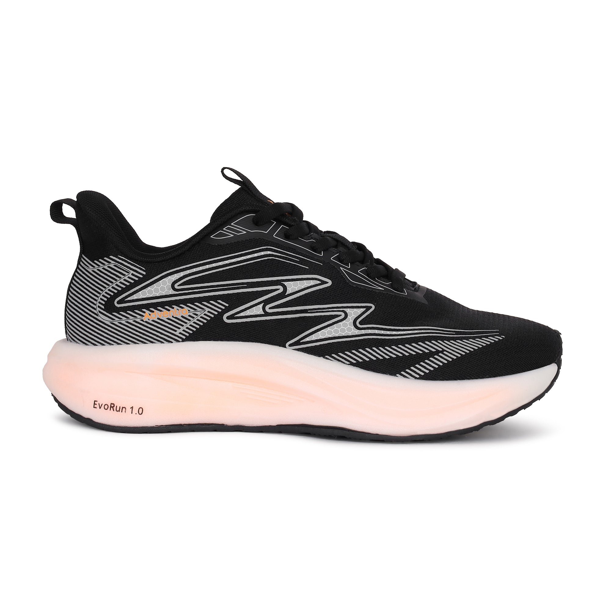 Lightweight Running Shoes for Walking, Sports & Gym (RR700) – Black-thumbmail-6