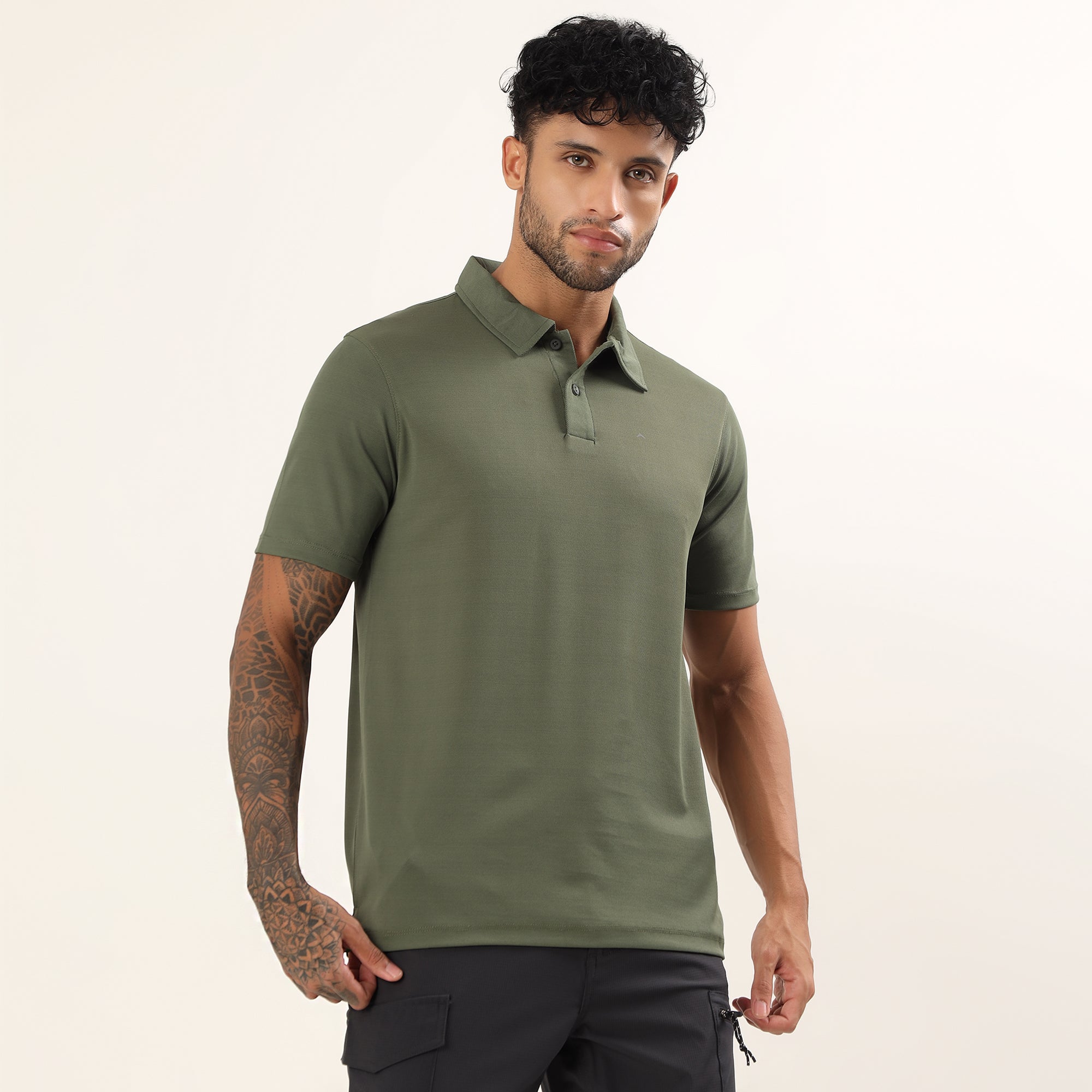 Polo T-Shirt Lightweight, Quick-Dry | ADP102 | Olive-thumbmail-4