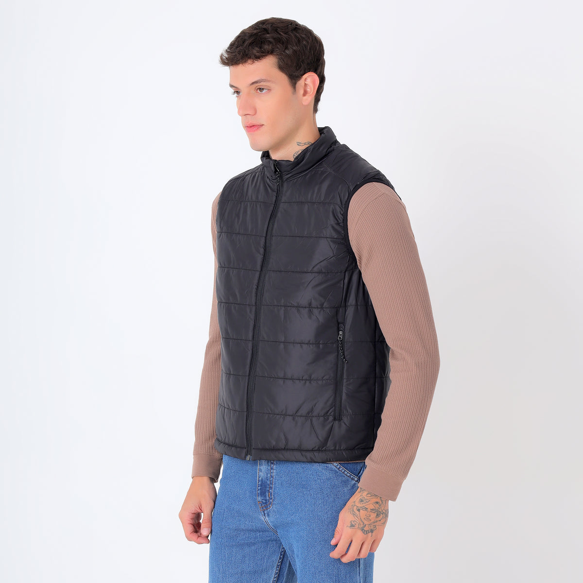 Men's Lightweight Packable Jacket - Water-Repellent (WH200) – Black-thumbmail-3