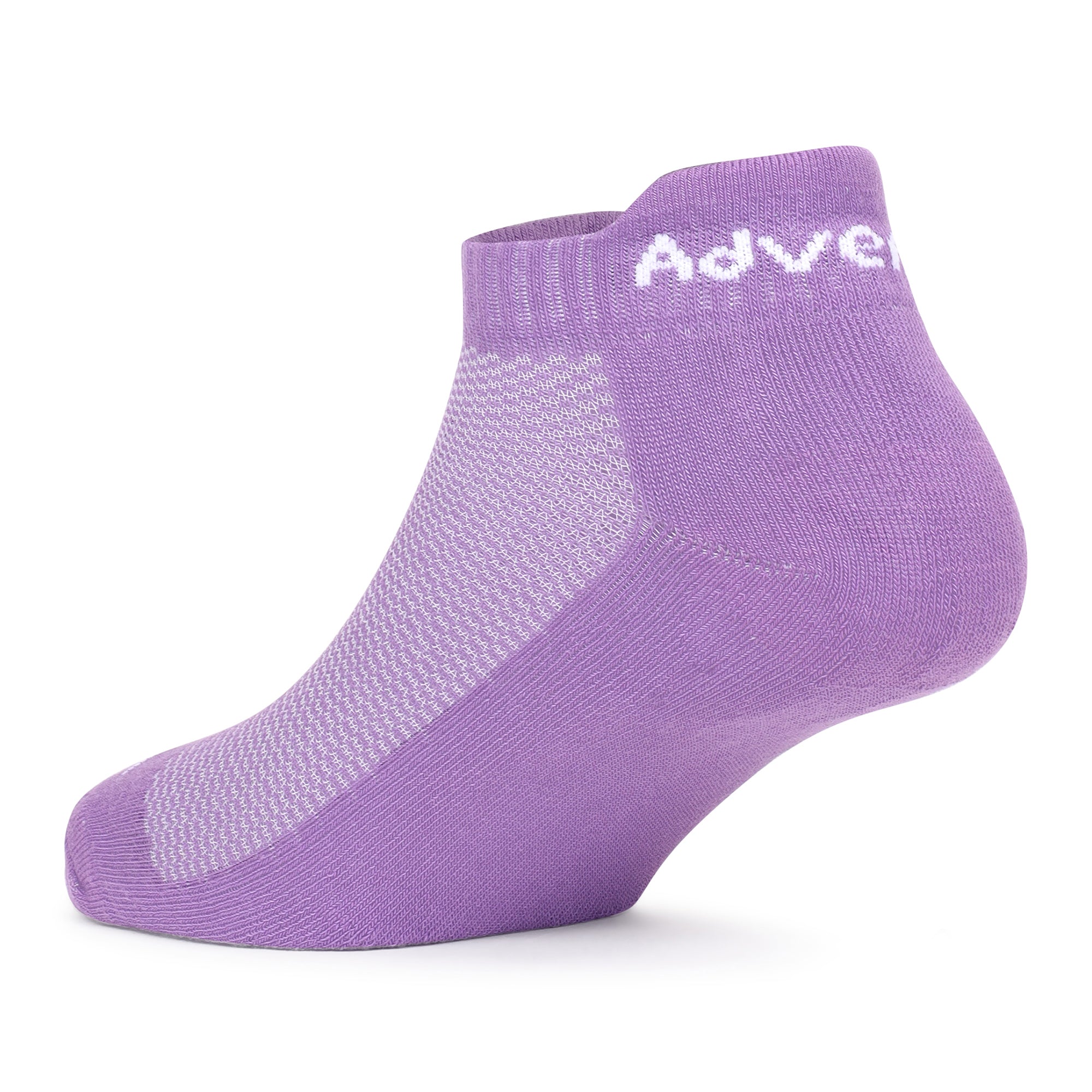 Adventra Women Low Ankle Cotton Socks - 2 Pairs | Unisex | ES300 | Purple-Black-thumbmail-7
