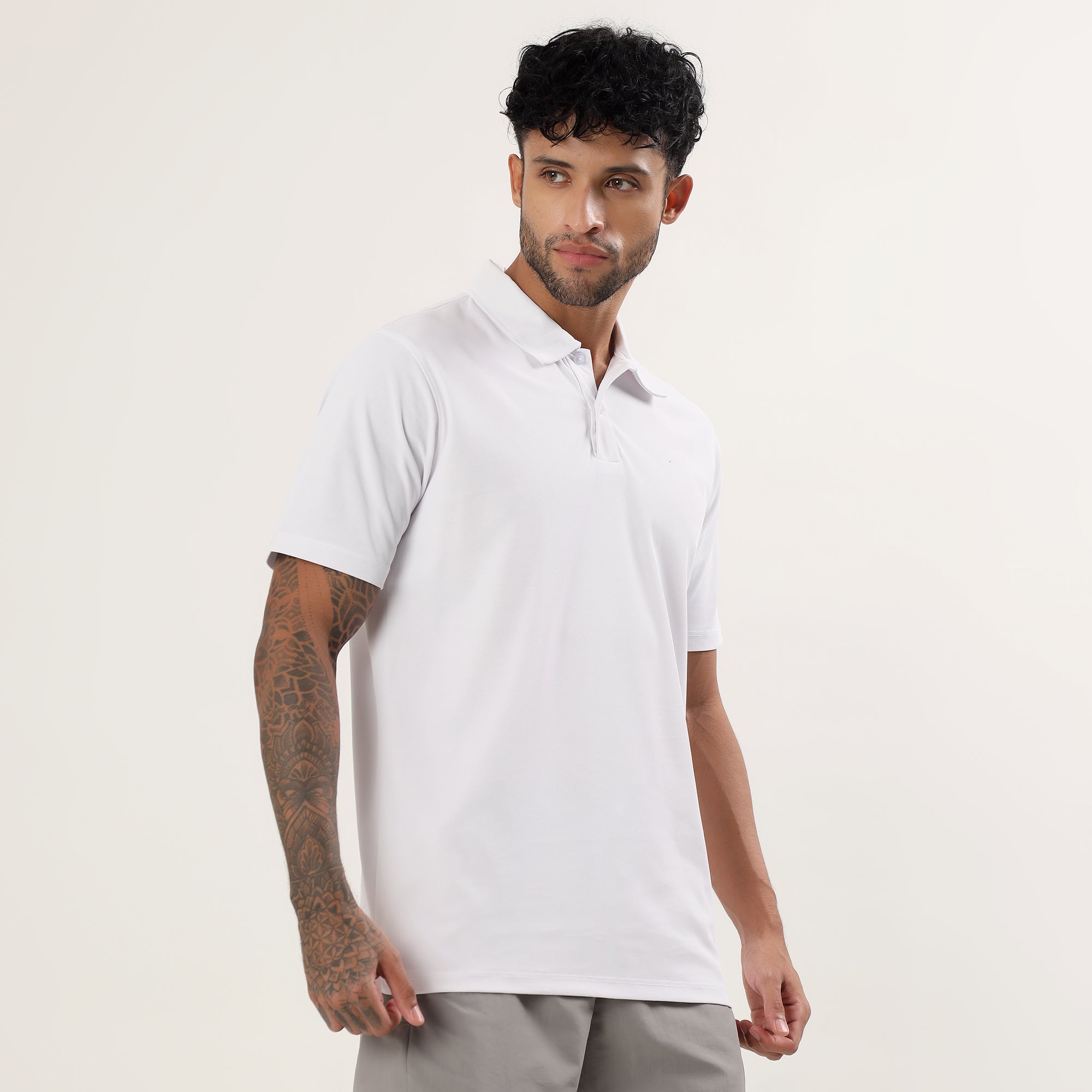 Polo T-Shirt Lightweight, Quick-Dry | ADP101 | White-thumbmail-5