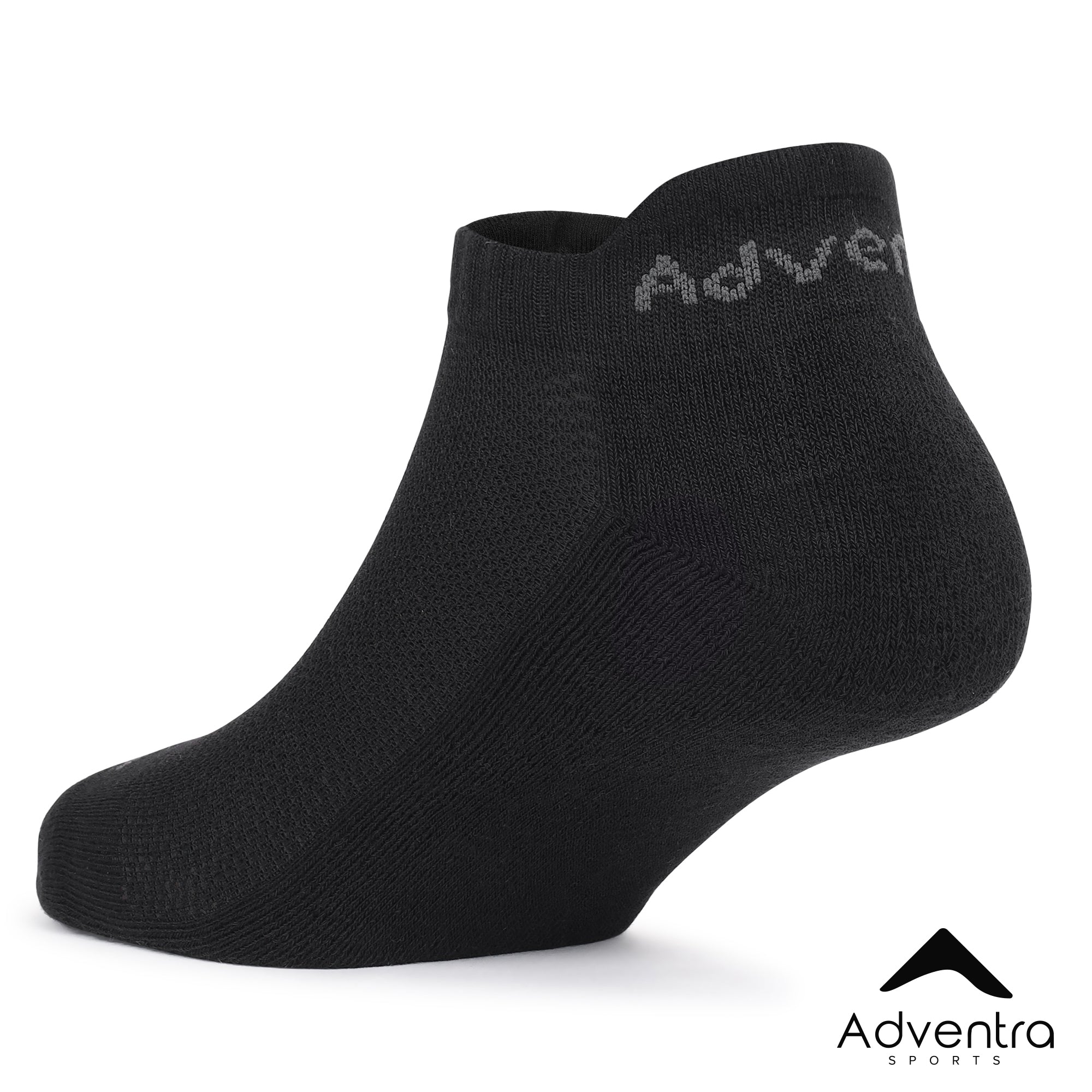 Low Ankle Cotton Socks – Pack of 2 (ES400) – White and Black-thumbmail-7